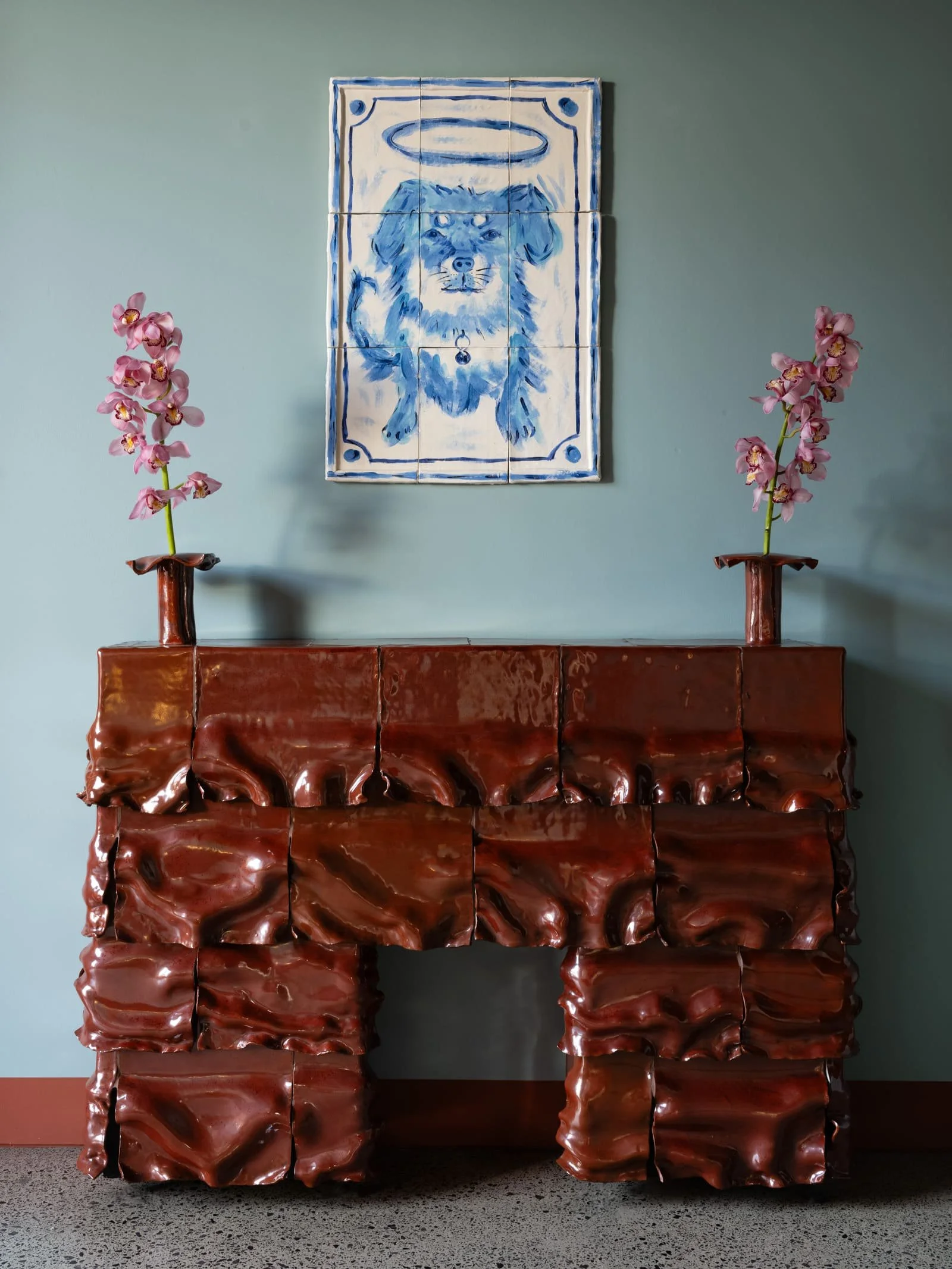 Hand-thrown ceramic piece by Sydney artist Ben Mazey