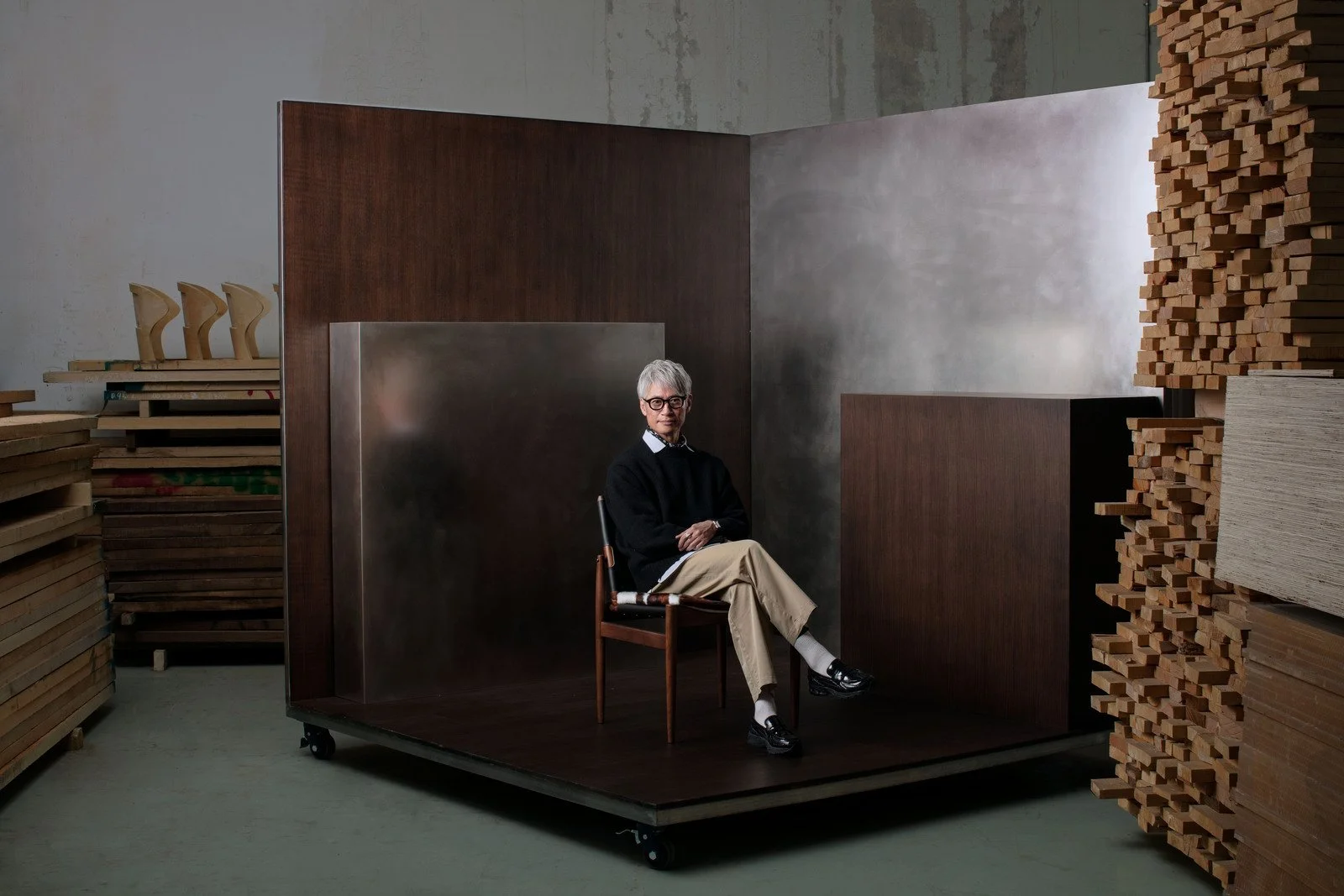 Portrait of Daisuke Hironaka, CEO of Stellar Works at THOUGHT / FUL installation in Copenhagen