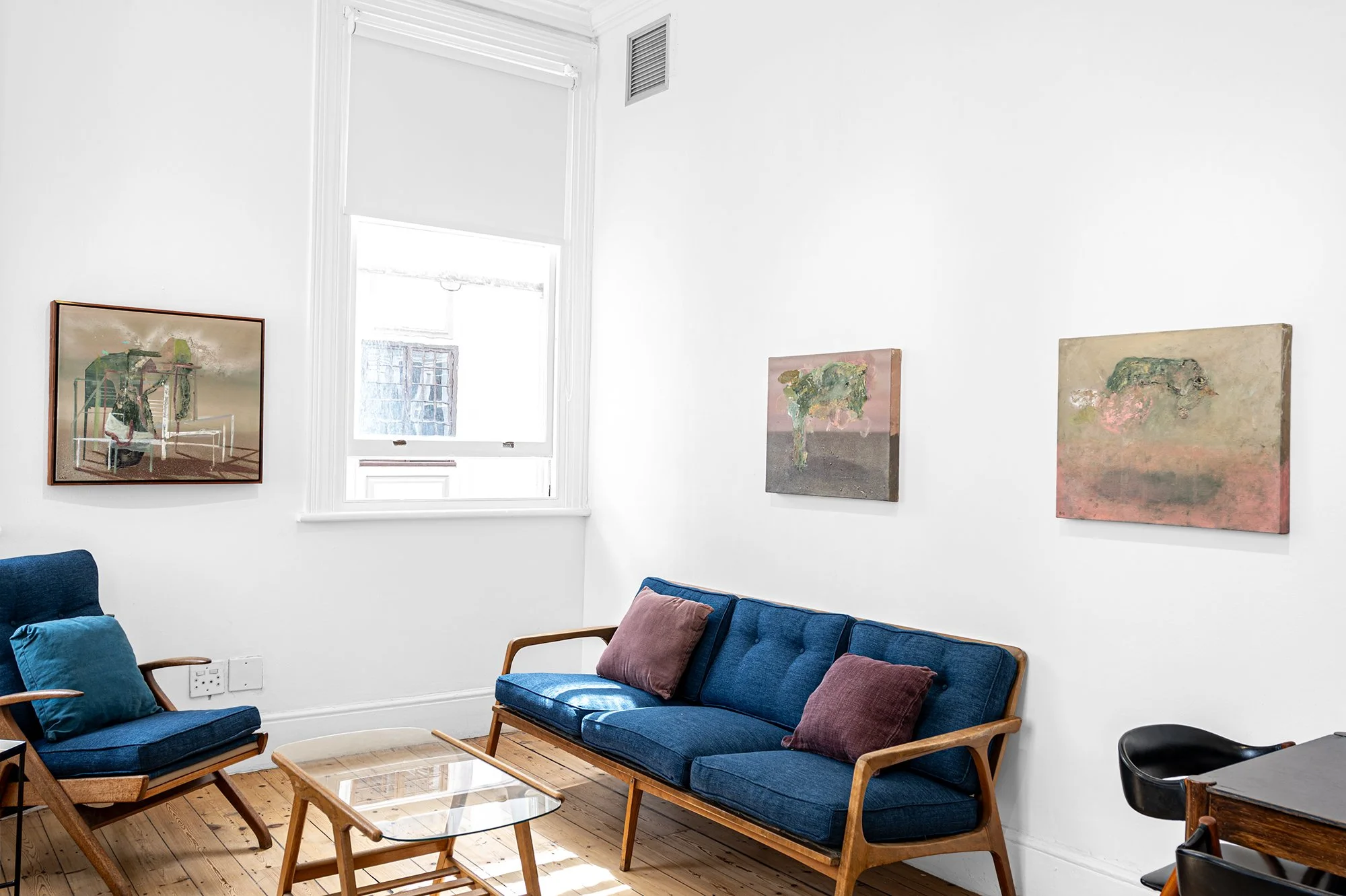 SMAC Gallery exhibition space with large-scale contemporary artworks on display