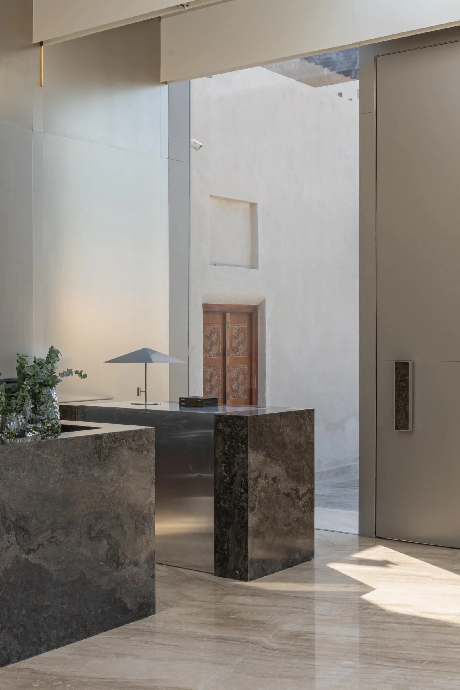 Atmospheric space designed by shell+core with soft shadows