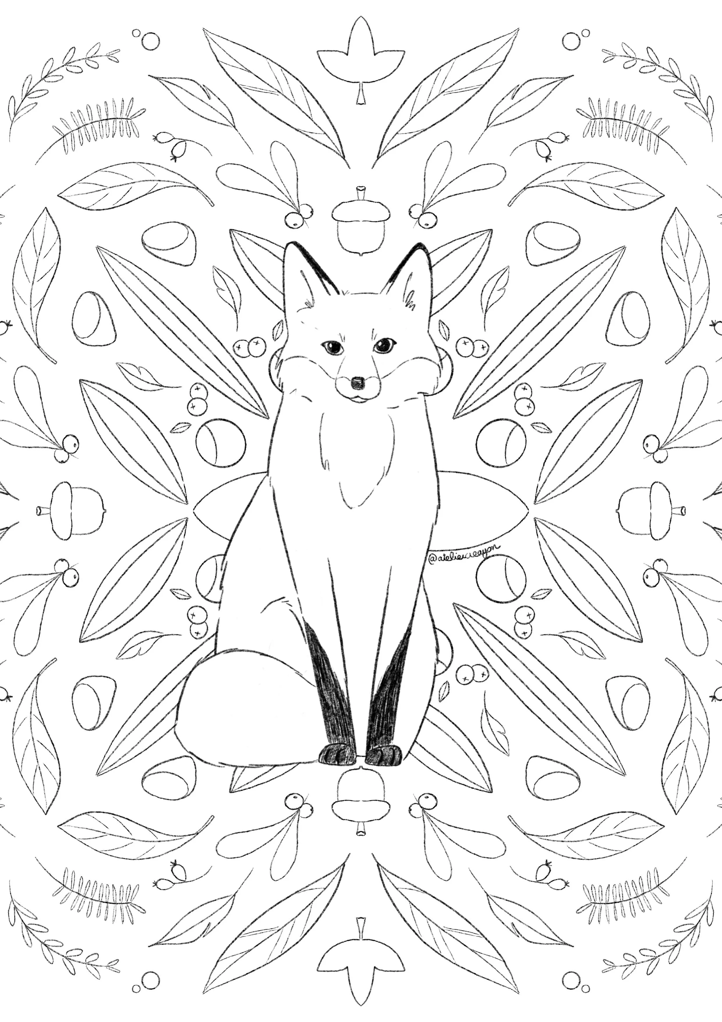 Coloriage de Février
