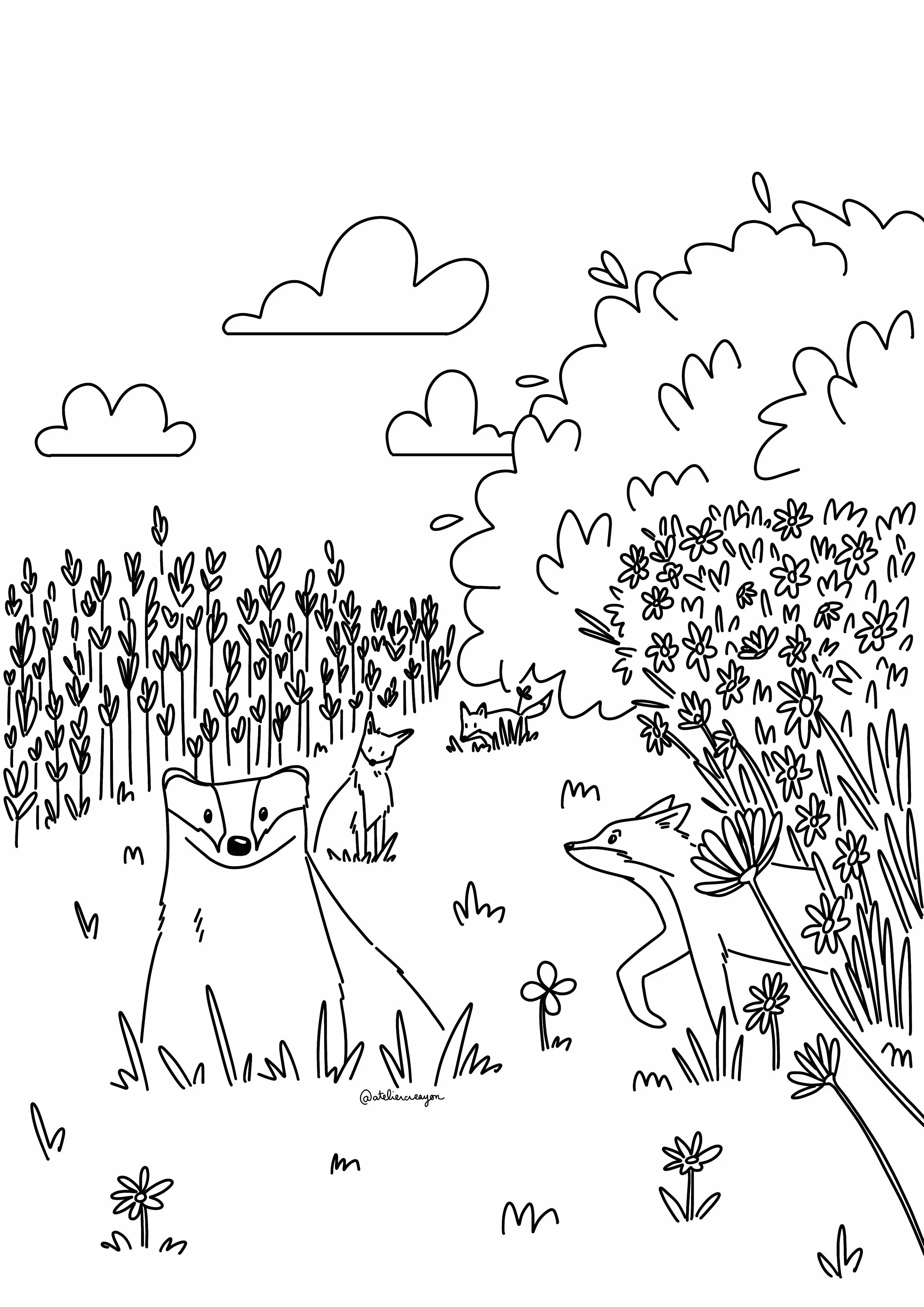 Coloriage de Juillet 