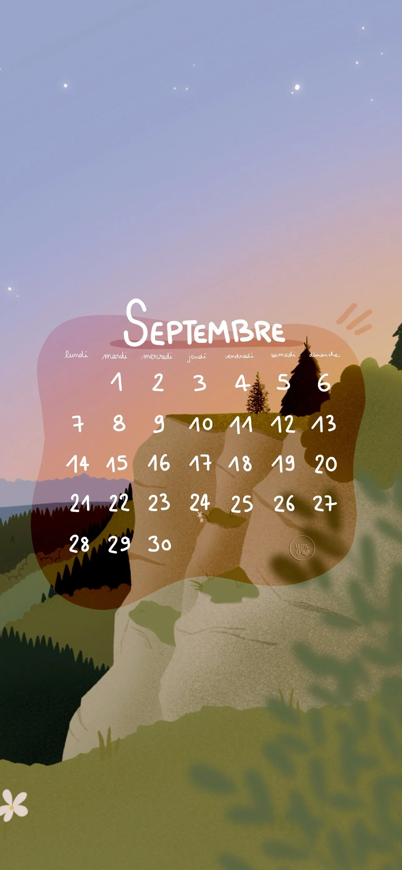 Fond d’écran septembre 2026