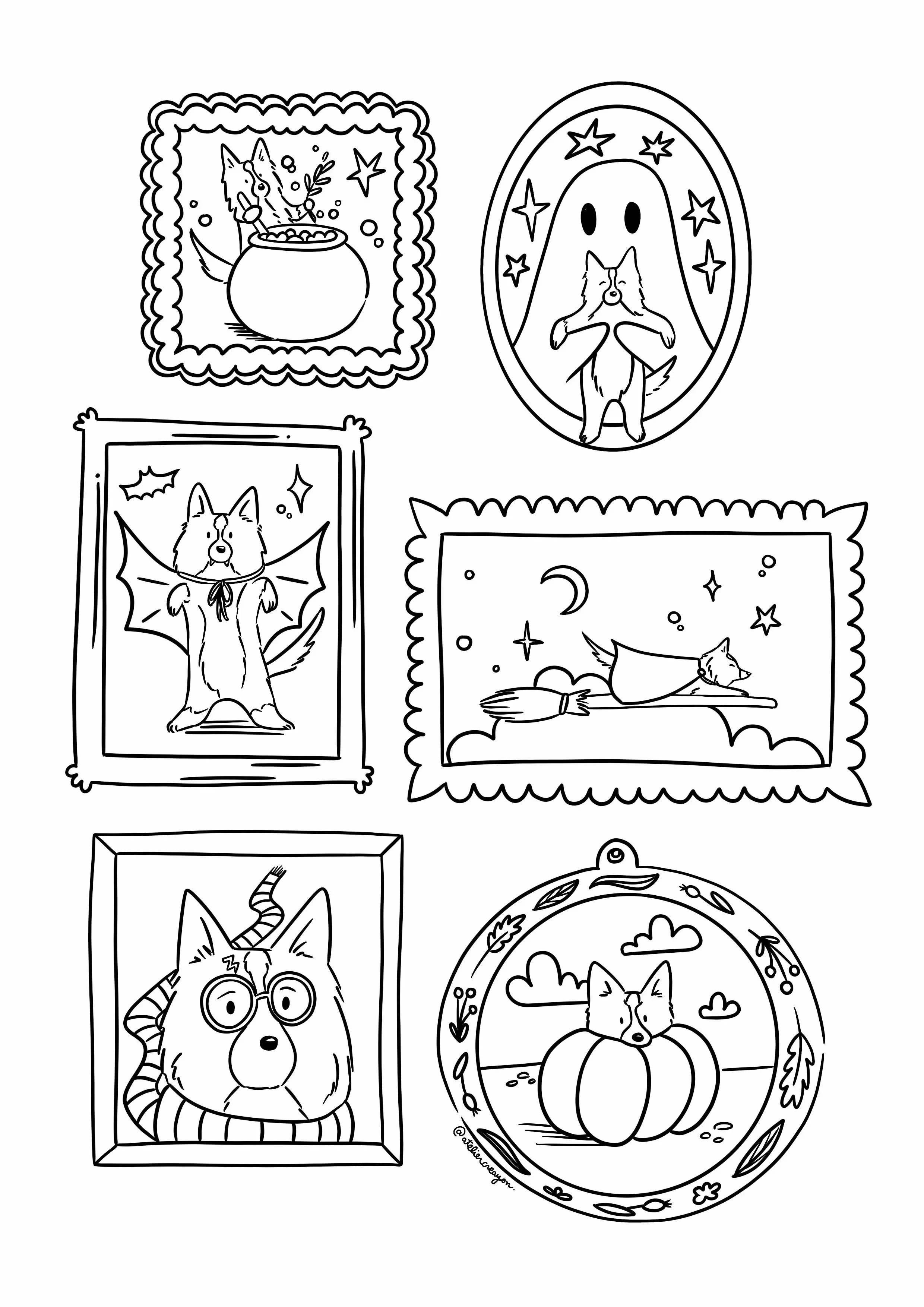 Coloriage pour octobre