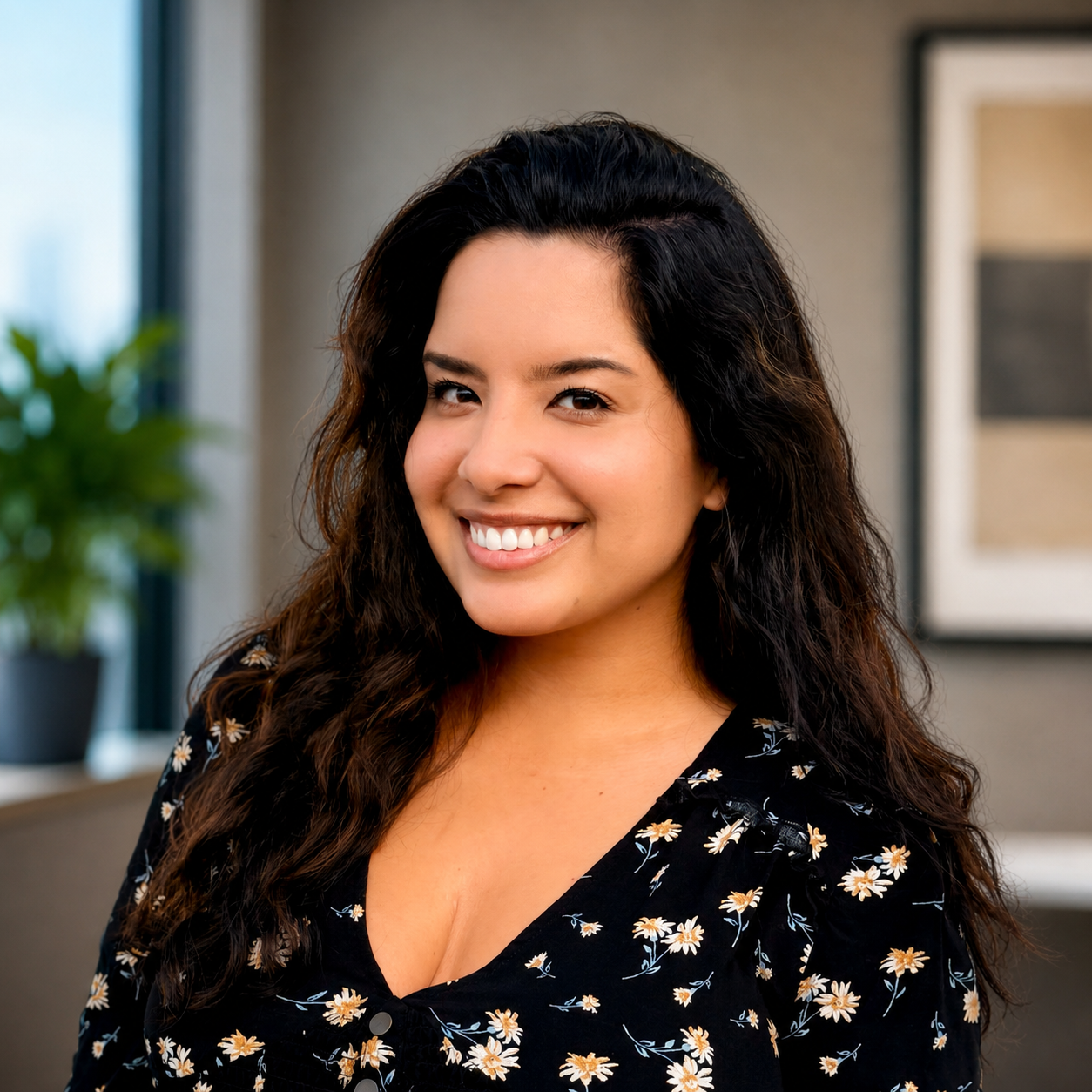 A young woman therapist who works with young adults with anxiety or depression in orlando florida 32825