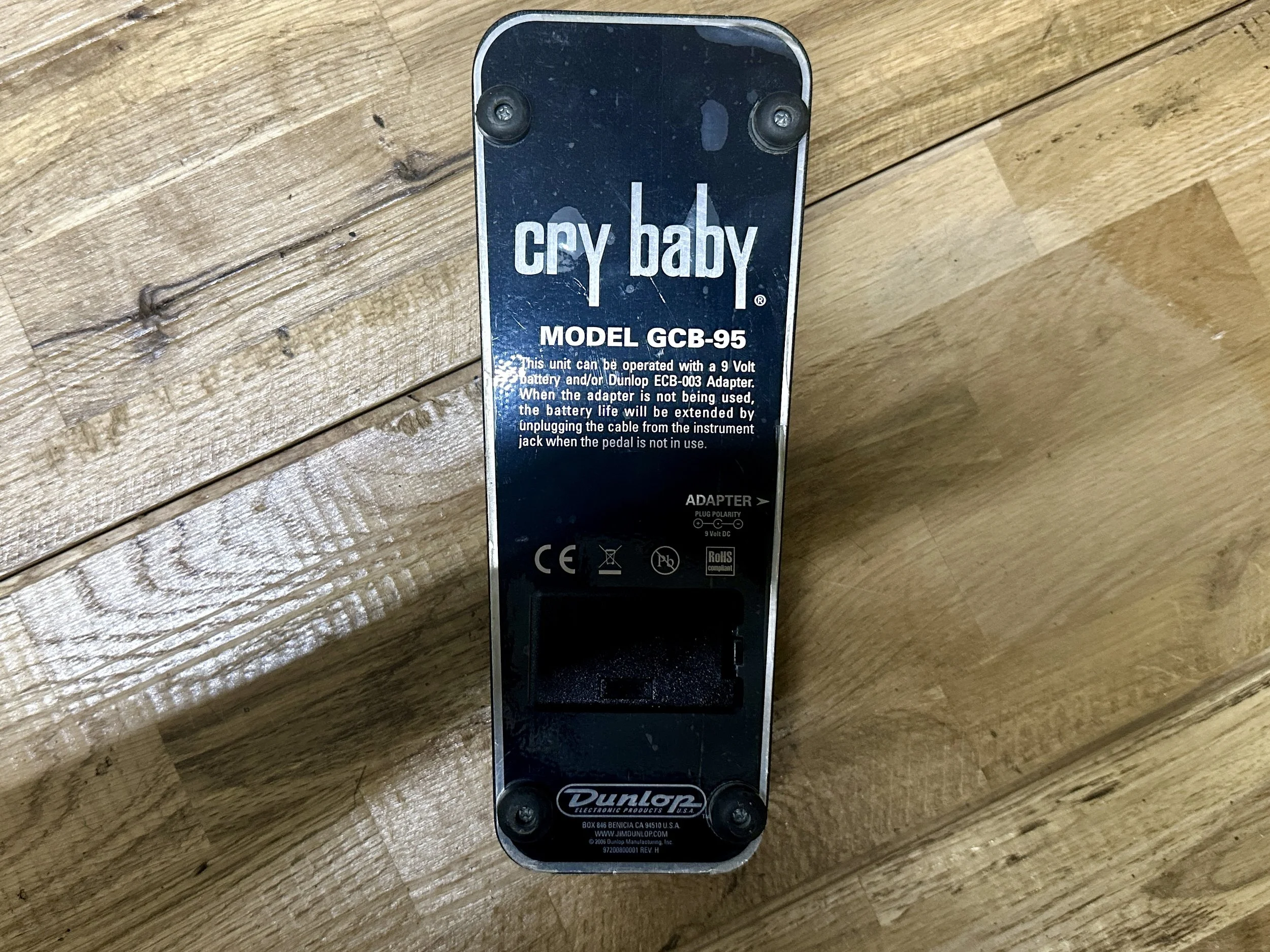 1982 Dunlop GCB-95 Cry Baby Standard Wah — The Guitar Dude