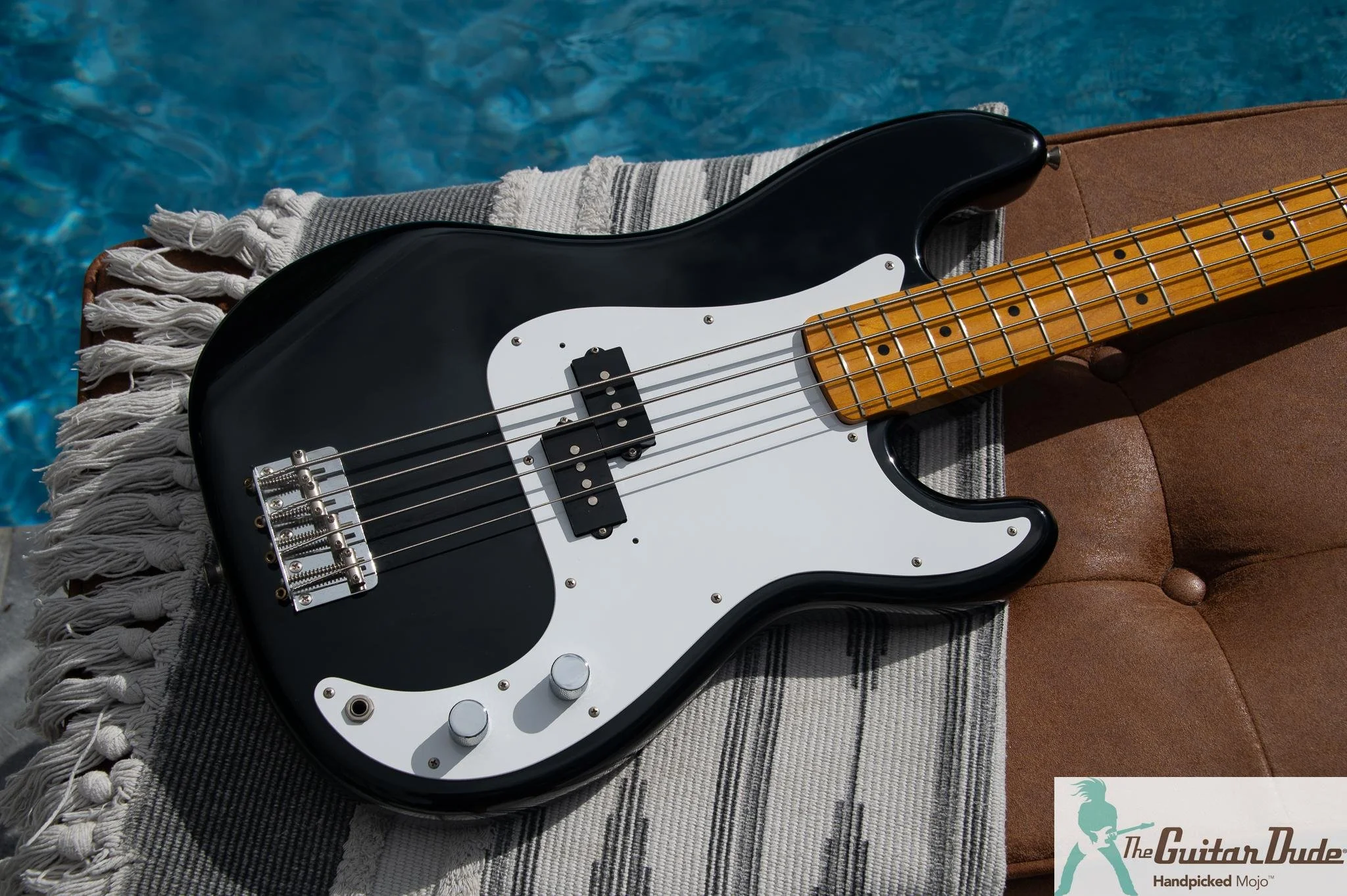 2000 Fender Japan PB57 '57 Precision Bass reissue black, photo 1