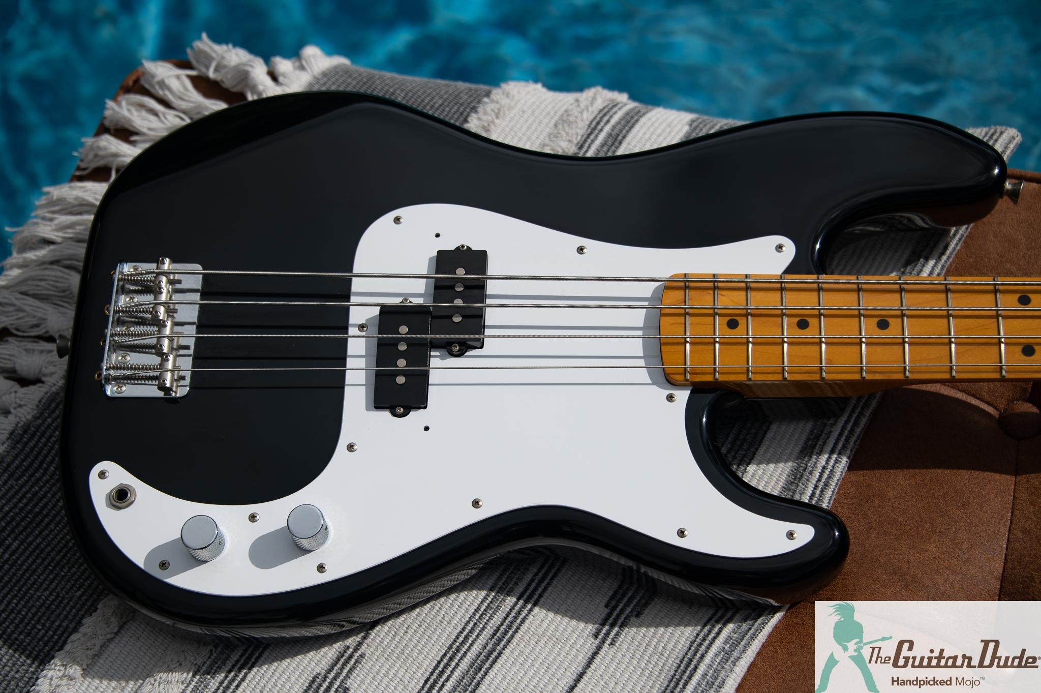 2000 Fender Japan PB57 '57 Precision Bass reissue black, photo 5