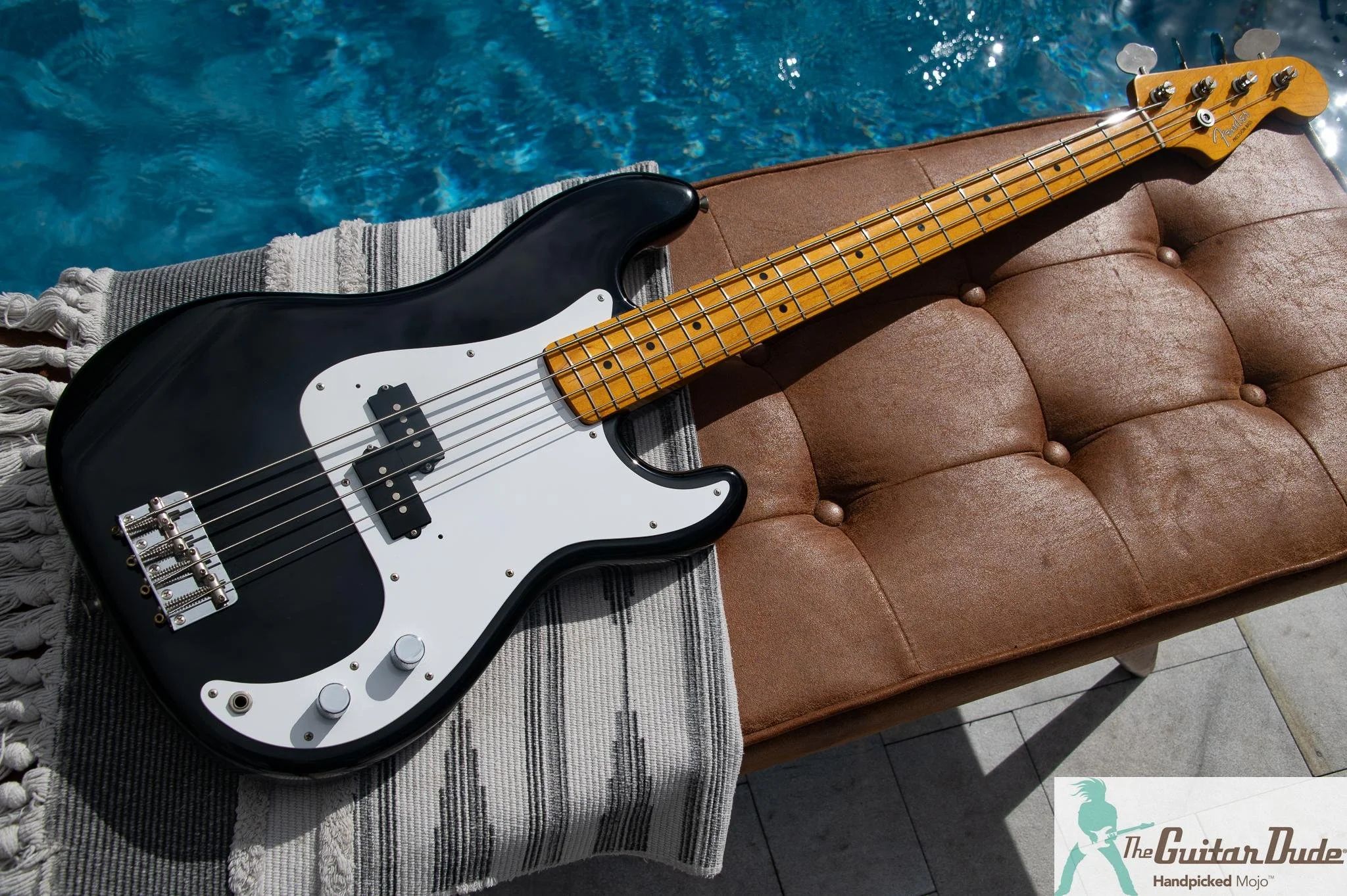 2000 Fender Japan PB57 '57 Precision Bass reissue black, photo 6