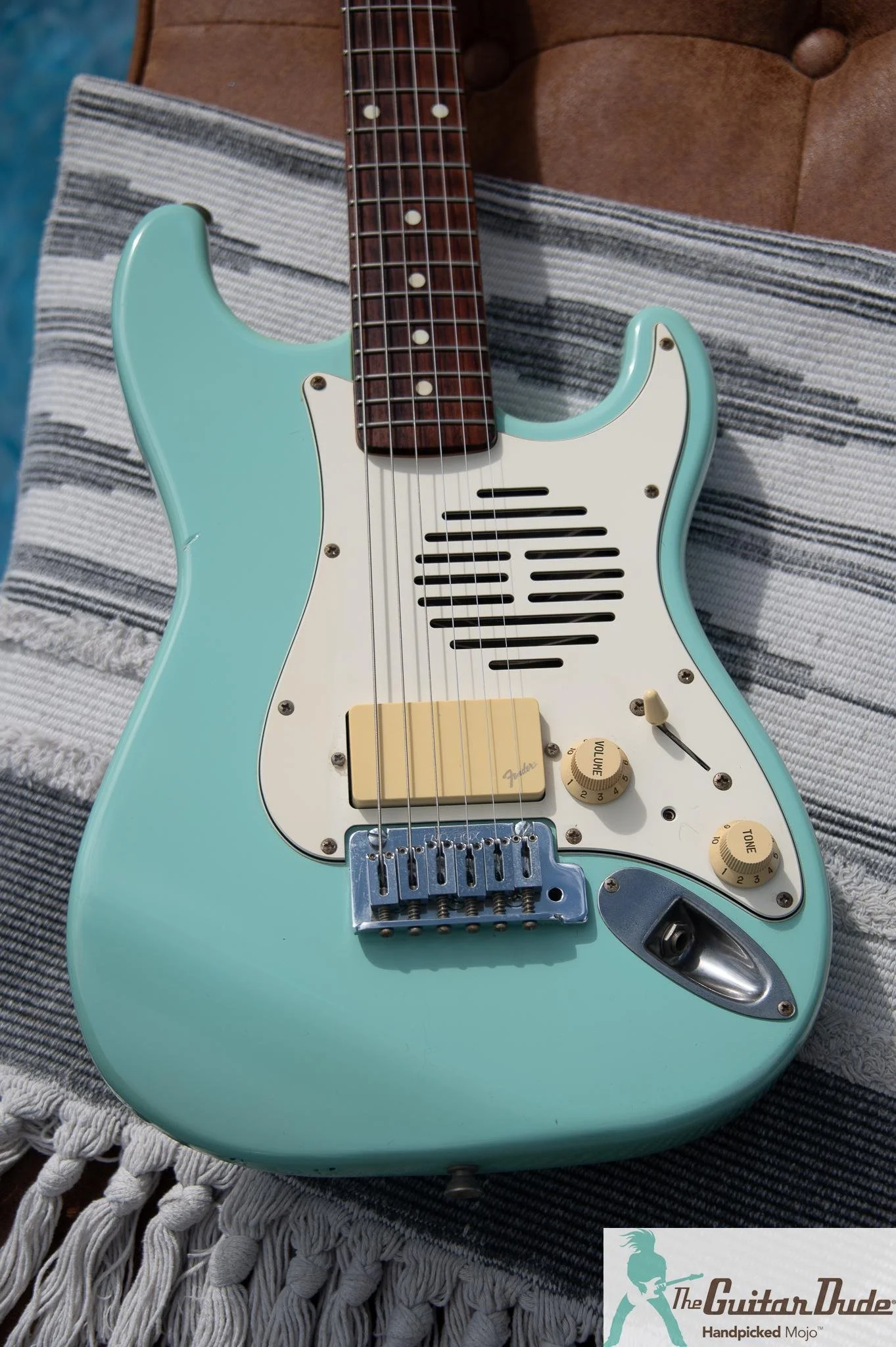 1995 Fender Japan ST-Champ mini Strat sonic blue, photo 3