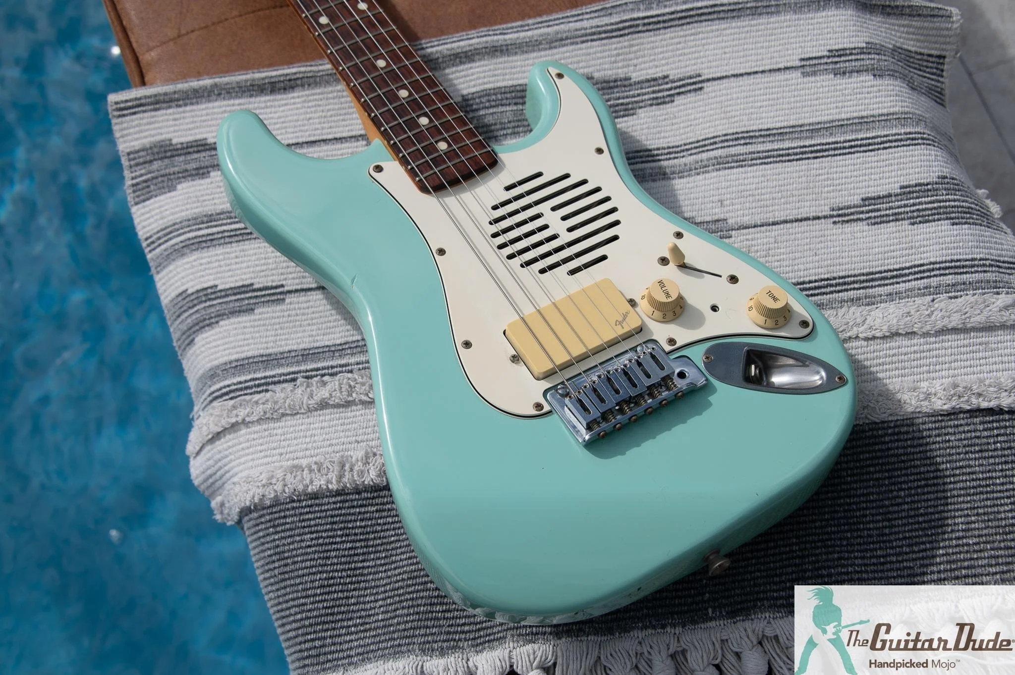 1995 Fender Japan ST-Champ mini Strat sonic blue, photo 4