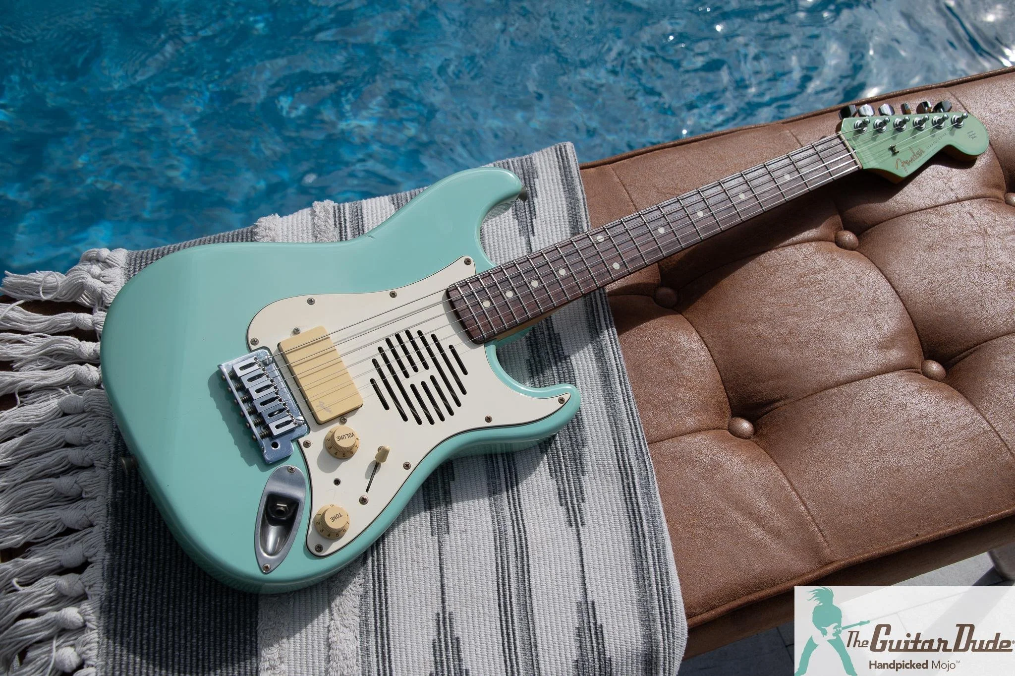 1995 Fender Japan ST-Champ mini Strat sonic blue, photo 6