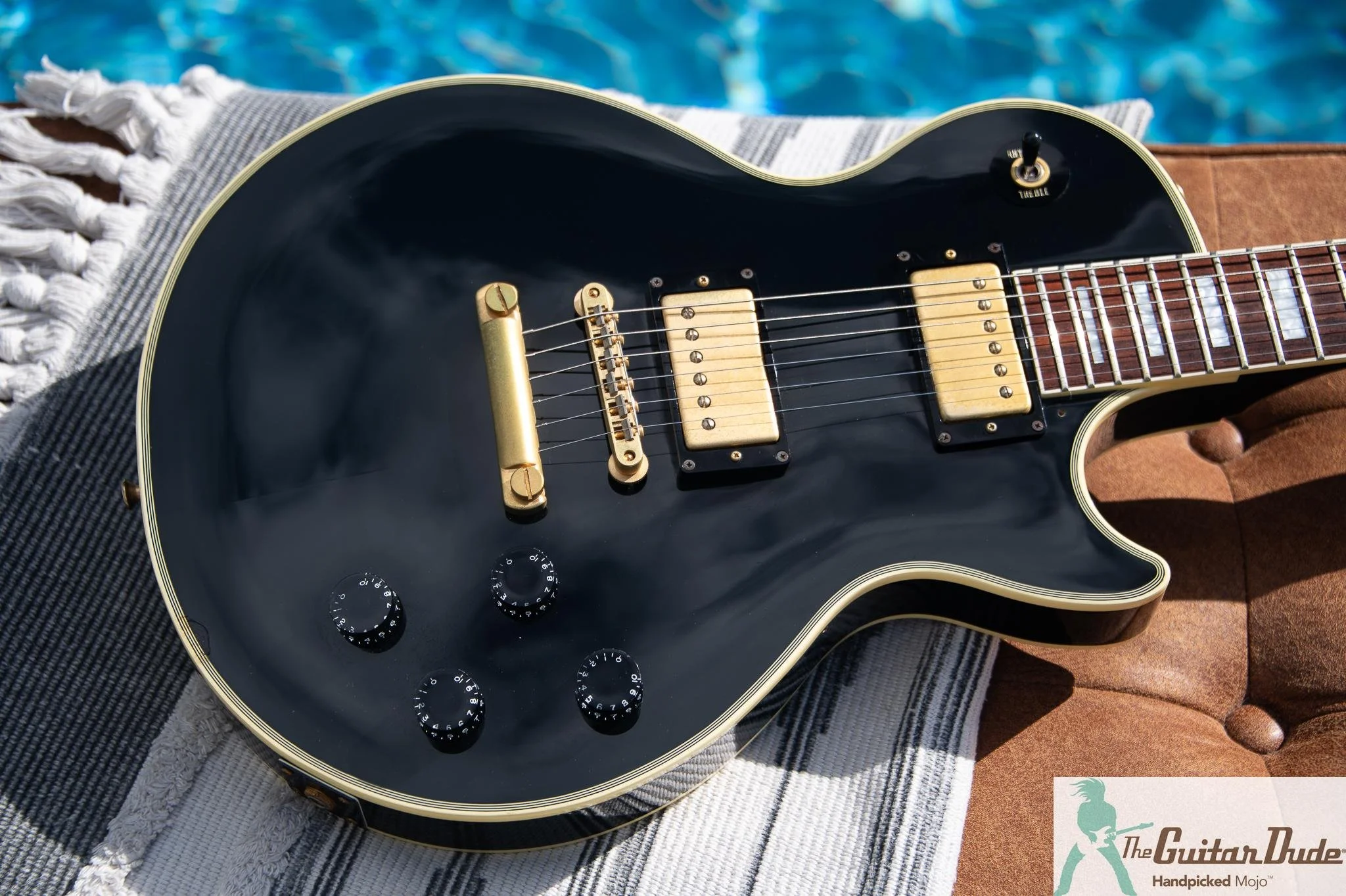 1998 Epiphone Japan LPC-80 Les Paul Custom Black Beauty, photo 4