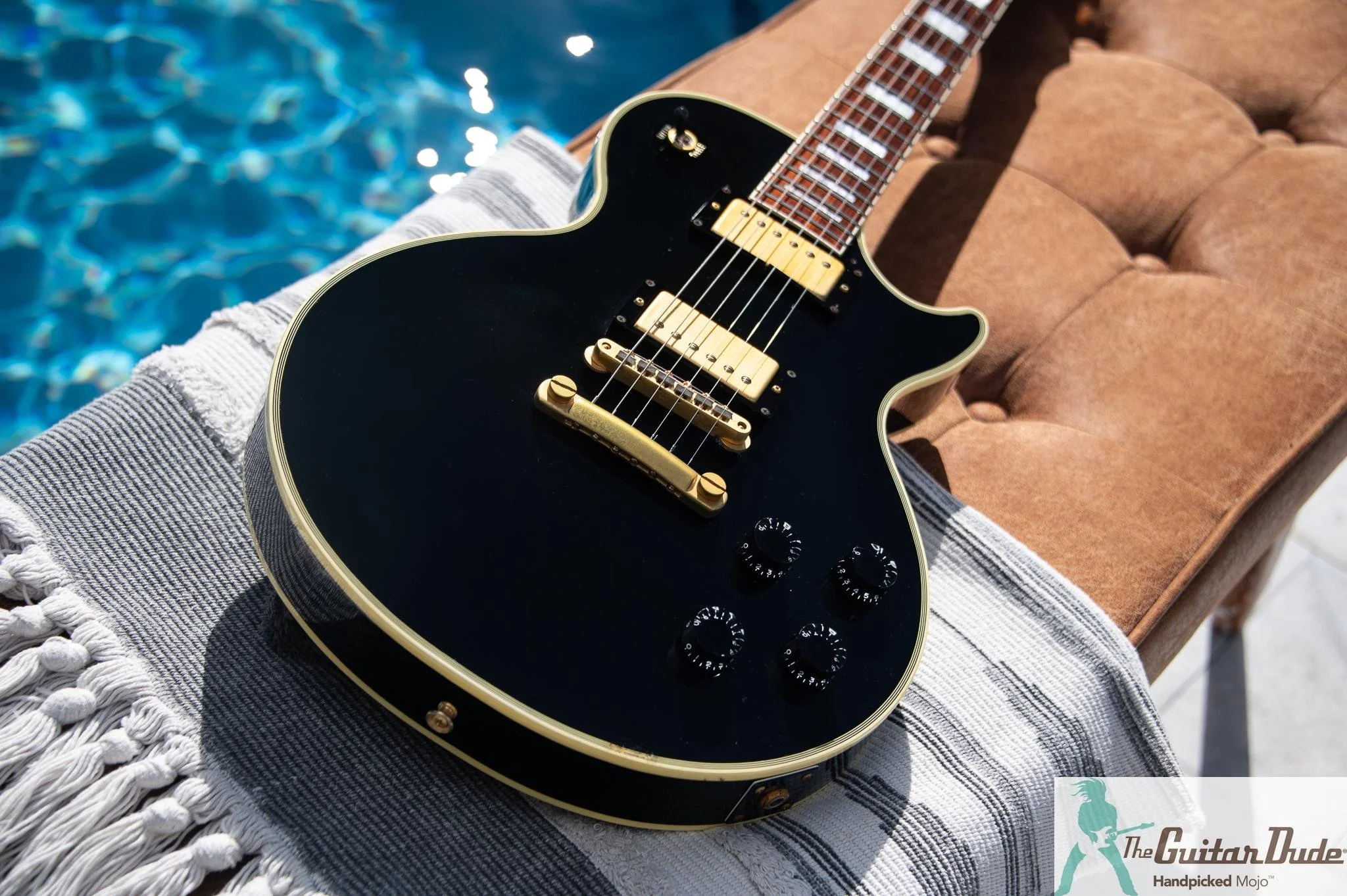 1998 Epiphone Japan LPC-80 Les Paul Custom Black Beauty, photo 5