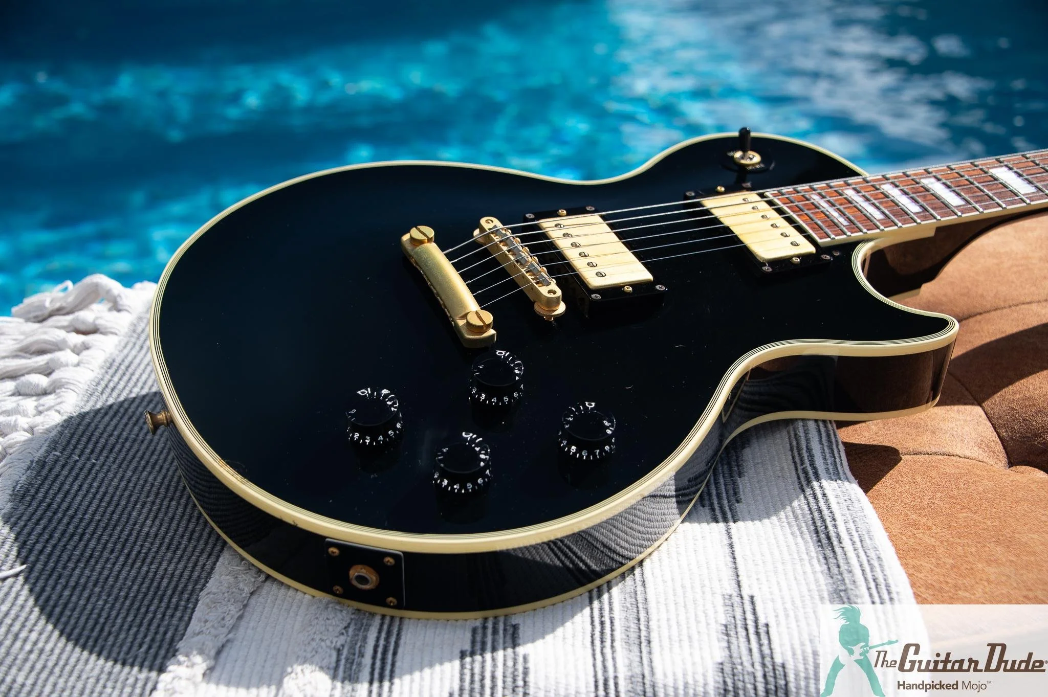 1998 Epiphone Japan LPC-80 Les Paul Custom Black Beauty, photo 6