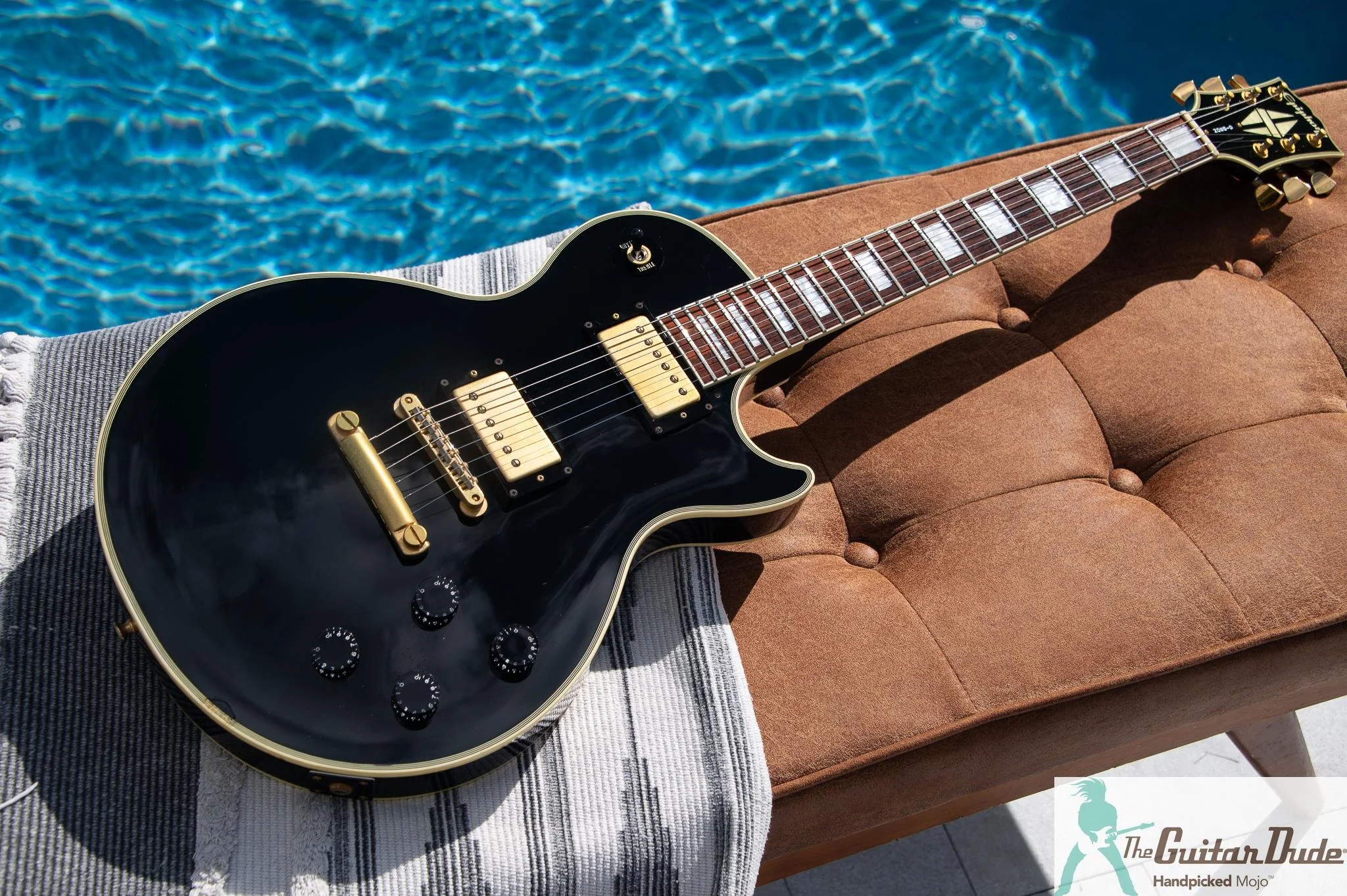 1998 Epiphone Japan LPC-80 Les Paul Custom Black Beauty, photo 7