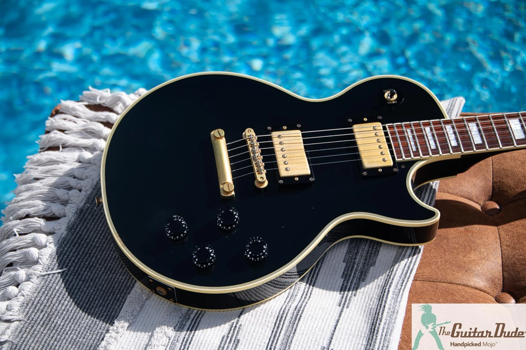 1998 Epiphone Japan LPC-80 Les Paul Custom Black Beauty, photo 8