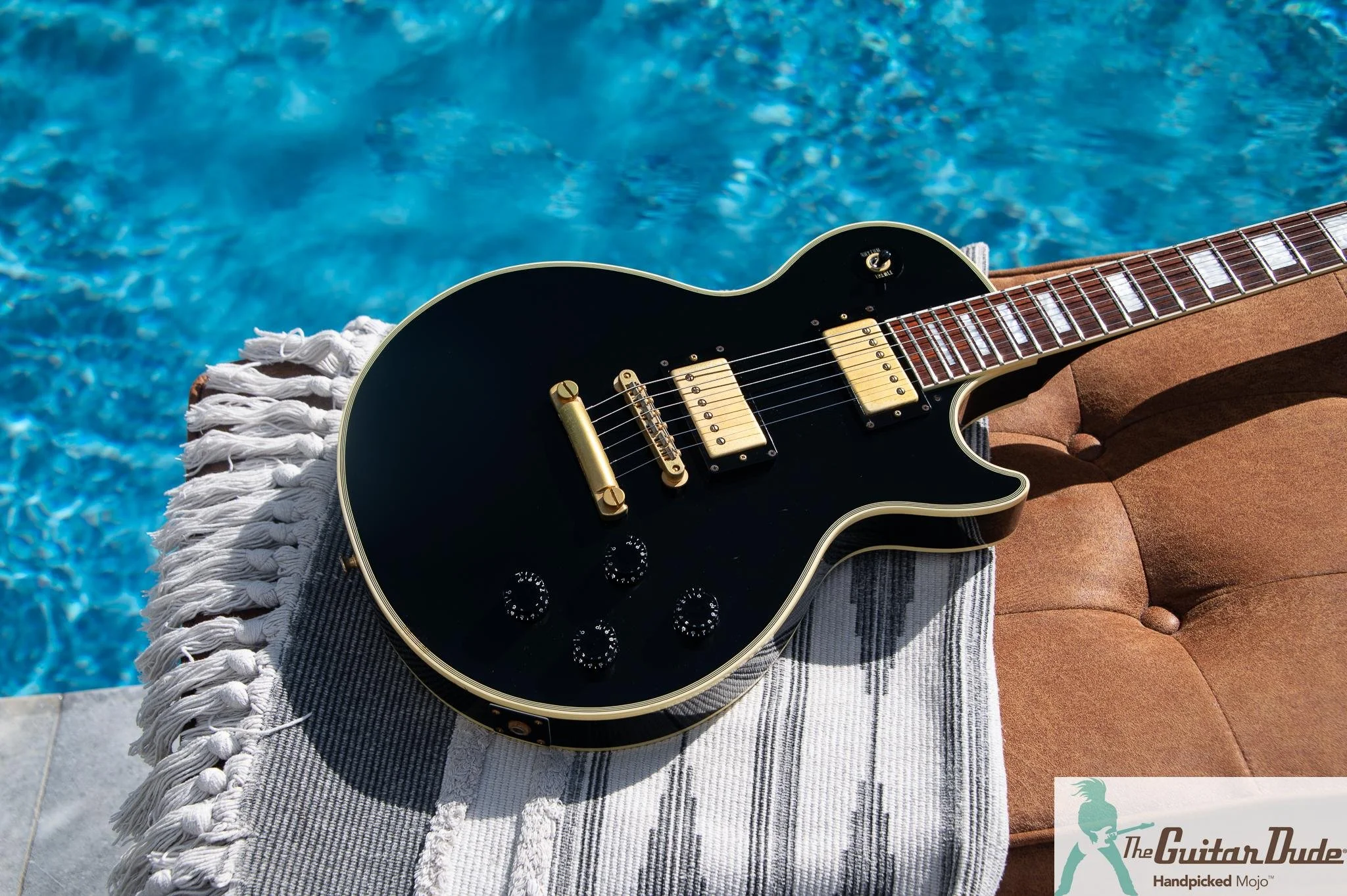1998 Epiphone Japan LPC-80 Les Paul Custom Black Beauty, photo 9