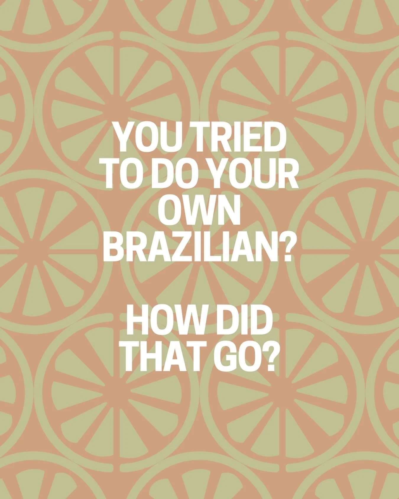 If your DIY Brazilian ended in tears, snacks or googling &lsquo;is this normal&rsquo; 🙈 - I got you girl!  Book now and let me fix that for you! 🍑 🍯 

Just because you can doesn&rsquo;t mean you should! 🩹🫠🔥 

Happy Friday! 🤩

#beautyhumor
#sel