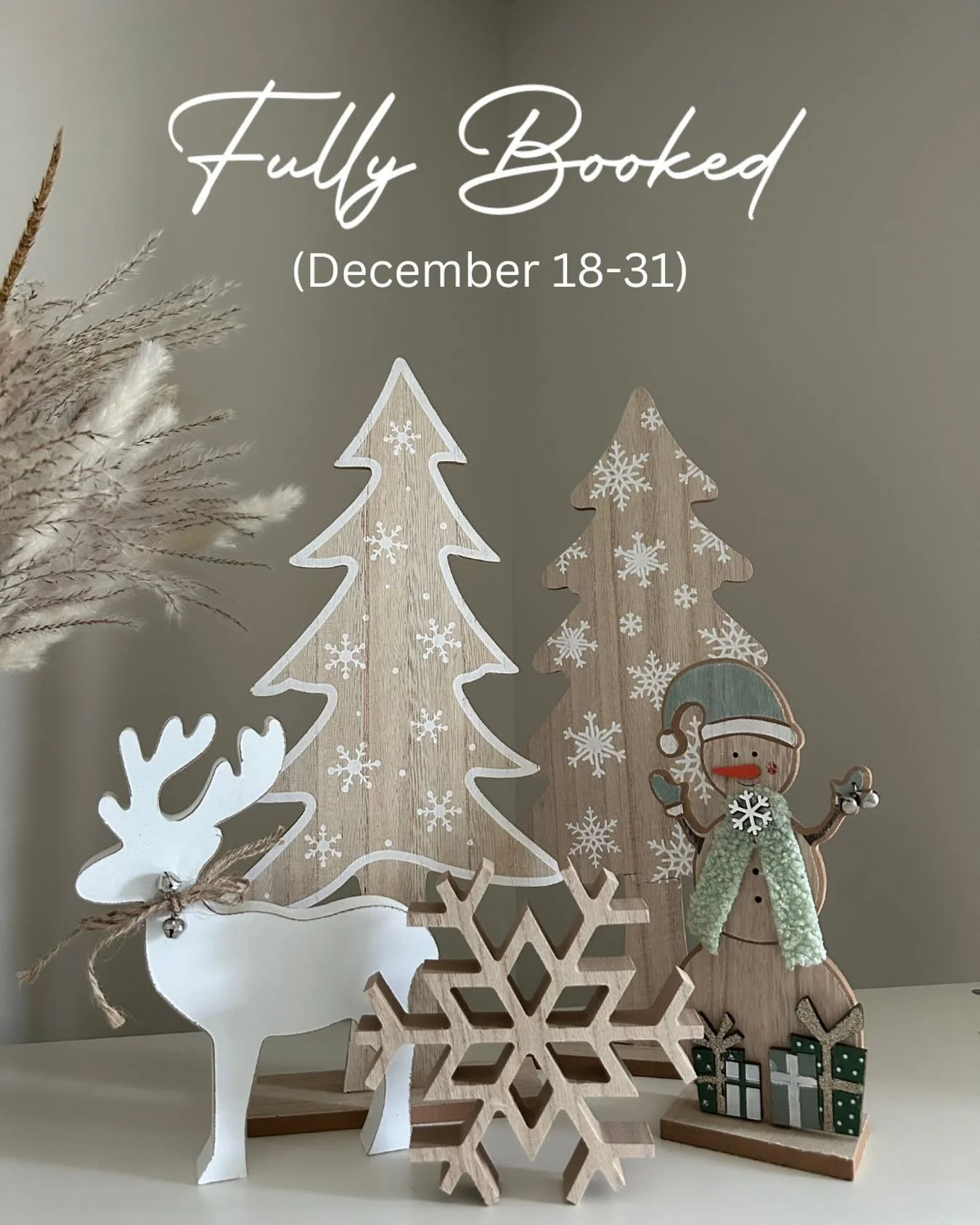 ✨ Fully booked from 
Dec 18&ndash;31! ✨ 

Thank you all so much for keeping me so busy in the studio! 🥰

If you&rsquo;d like to be added to my cancellation list for Dec 22, 29, or 30, just send me a message! 💛 📝 

I still have spaces here and ther