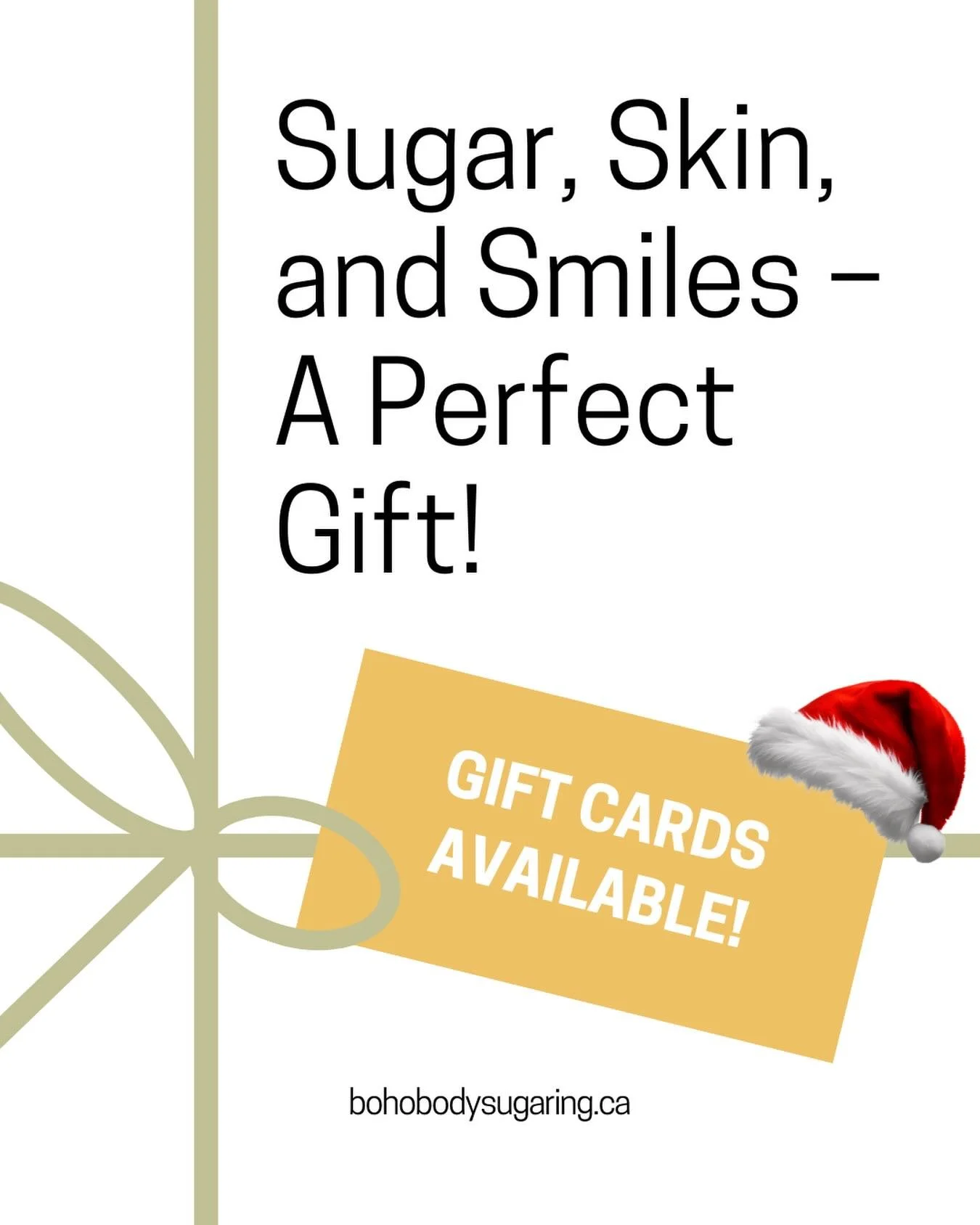 🎁 Need a last-minute gift idea? 
Sugar never disappoints.
Gift certificates are available and are always the right size. 💁&zwj;♀️

🎄🎁 🎅 🧑&zwj;🎄 

#giftideas
#lastminutegift
#giftcertificate
#selfcaregift
#stockingstuffers