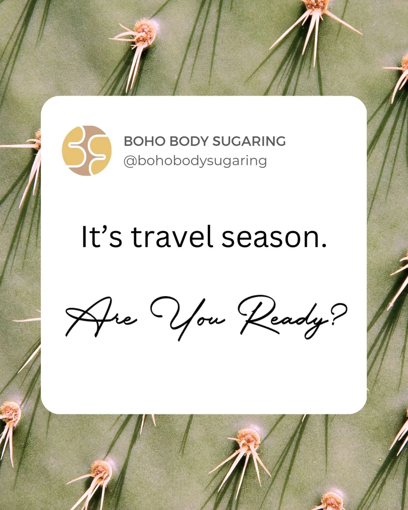 ✈️ Booked a trip and now suddenly (in full panic mode), realize your bikini 👙 area needs a makeover and those underarms could quite possibly start a brush fire?🔥 🫣

I can help but please note that short notice spots are rare!  If you require a spe
