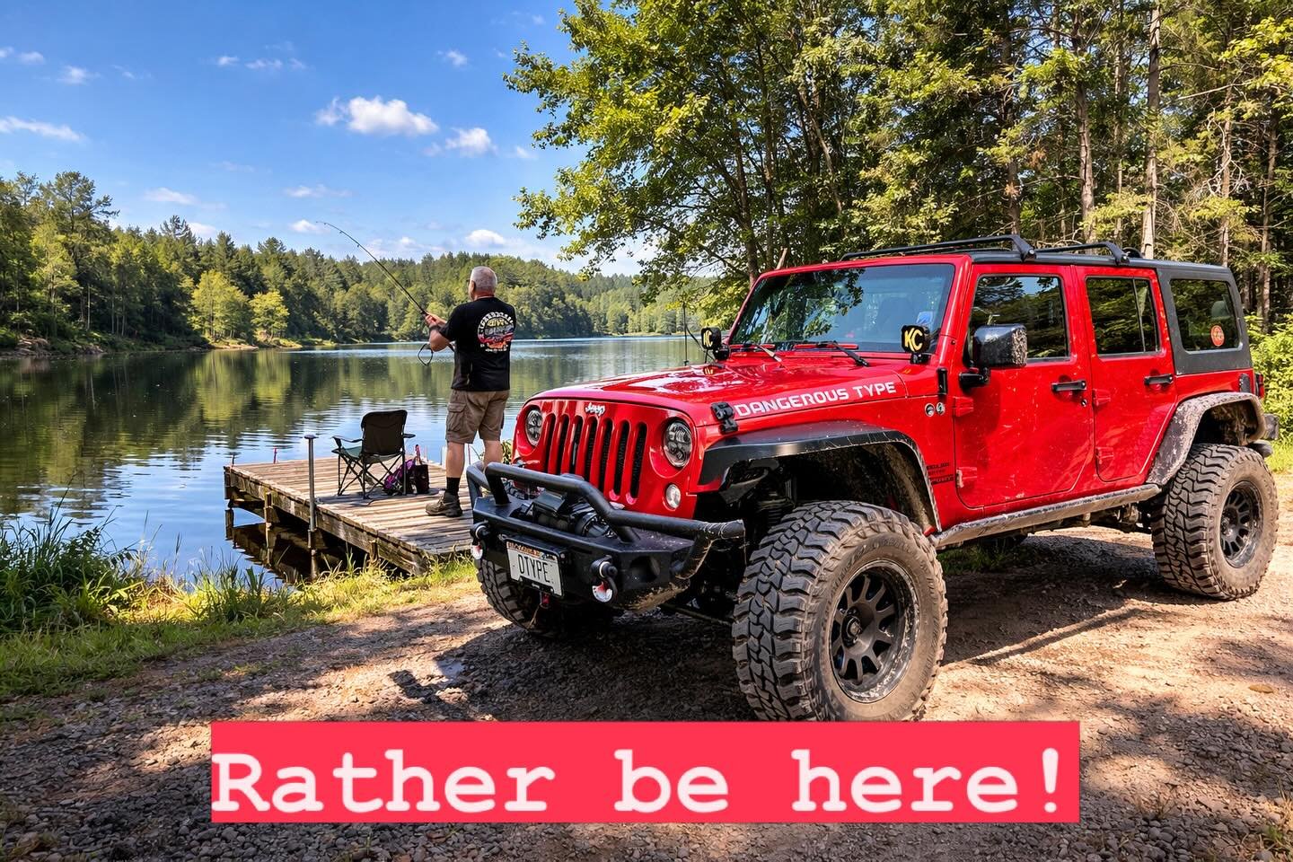 What can I say other than I wish I was here!
#wrangler #lake #forest #fishing #jeepwranglerunlimited.