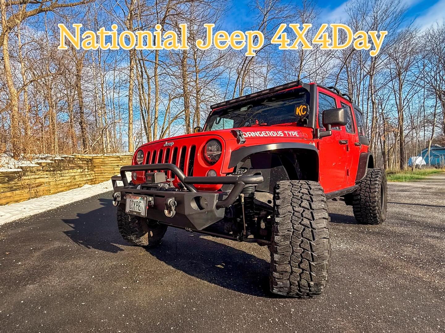 Hello everybody, I hope you all know what day it is? Join us in celebrating JEEP 4X4 DAY and share your adventure stories to get involved!Fresh air and warmer temperatures lure us outdoors, and what better way to experience the thrill of an excursion