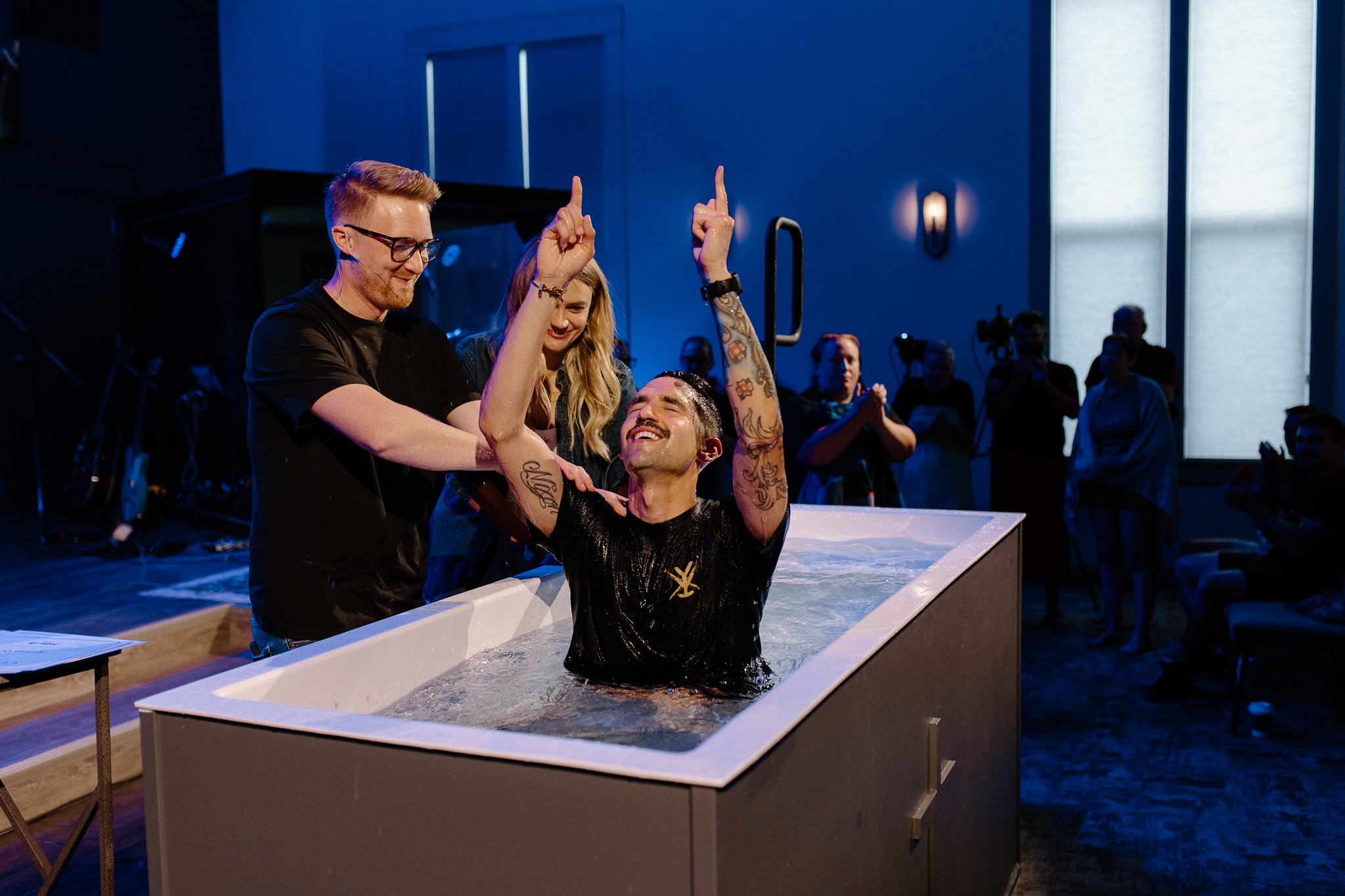 Baptism at Freedom City Church in Cincinnati, Ohio
