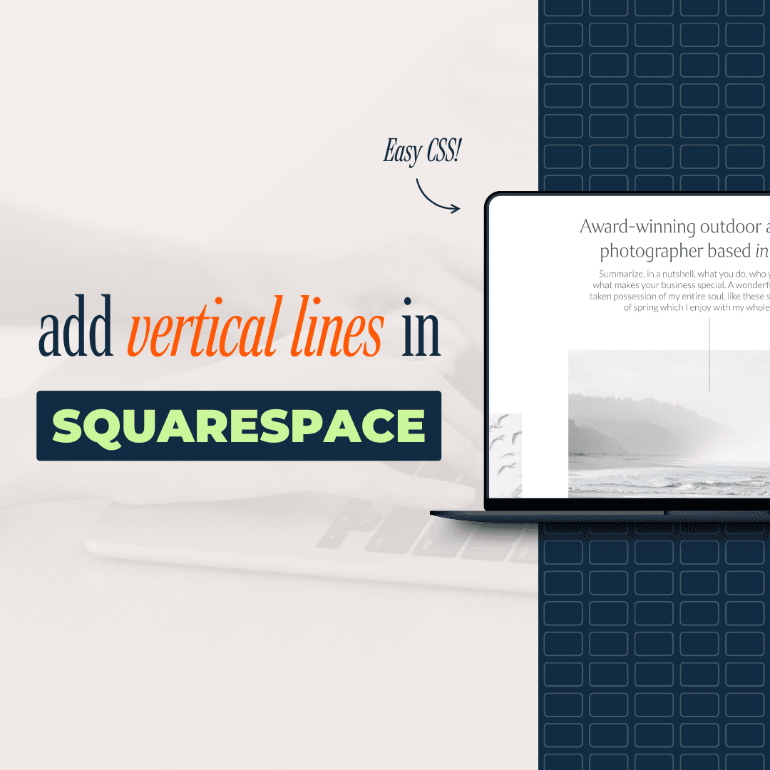 How to Add Vertical Lines in Squarespace Without Code Blocks