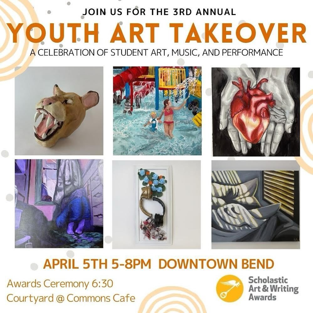 The Downtown Bend Youth Art Takeover is just two weeks away. We couldn&rsquo;t be more excited to showcase Bend&rsquo;s talents youth artists throughout Downtown during First Fridays Art Walk. Join us Friday April 5th from 5pm-8pm and enjoy music, pe