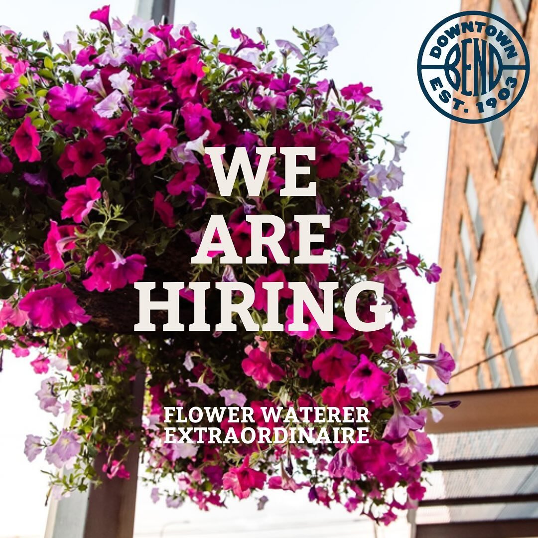 🌸 Join Our Blooming Team! 🌸

Do you have a love for keeping plants hydrated? We&rsquo;re on the lookout for a dedicated Flower Waterer Extraordinaire to join us in ensuring the vibrancy of Downtown Bend&rsquo;s floral landscape!

🕰️ Schedule: 5 da