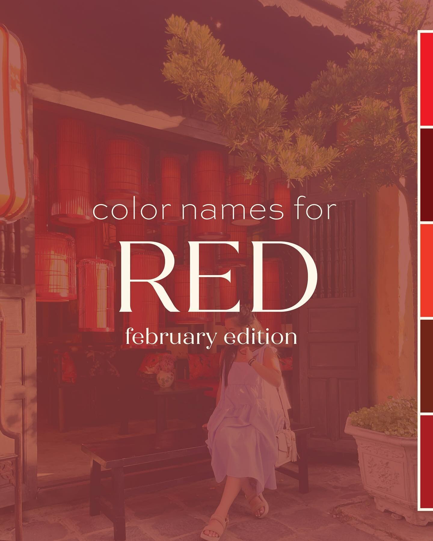I thought it would be fun to come up with color names for holidays in february, lunar new year and valentine&rsquo;s day!

strawberry is definitely grabbing my attention🍓which one do you love?!

#graphicdesign #graphicdesigner #design #designer #des