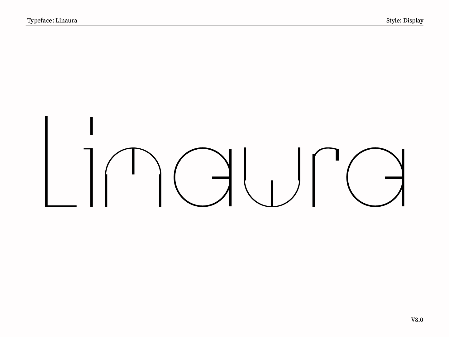 Linaura Typeface (Typeface Design)