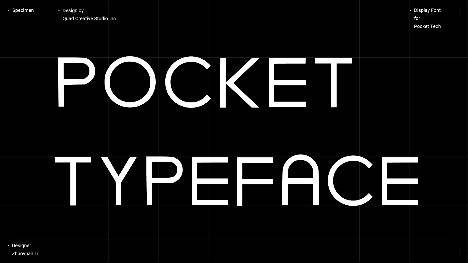 Pocket Typeface (Typeface design & Branding)