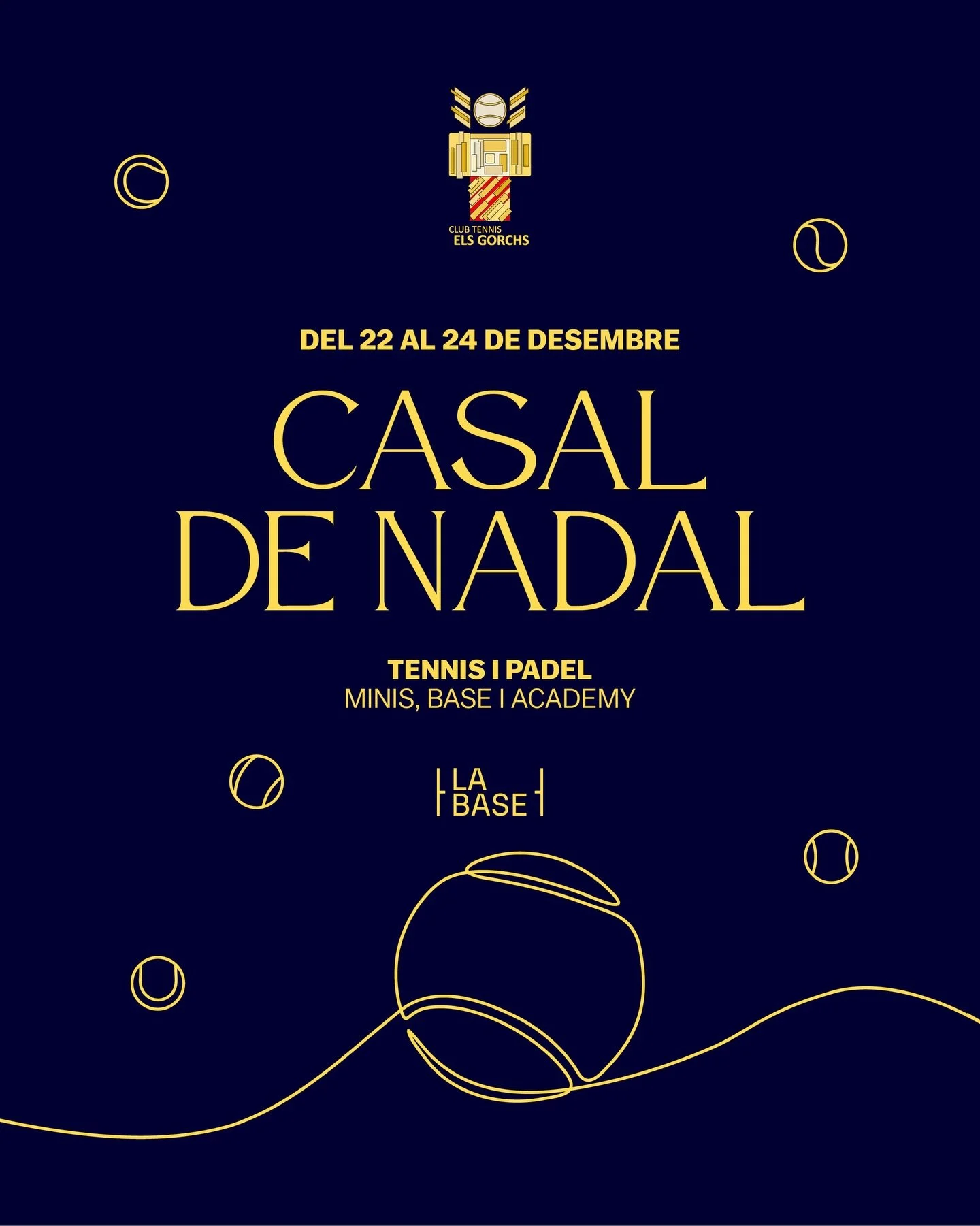 🎄Casal de Nadal al @clubtenniselsgorchs 🎅🏼

El Club s'omple de vida i d'activitats aquests tres dies de les festes de Nadal ✨

🎾 Tennis, p&agrave;del, jocs i diversi&oacute; en un entorn actiu i segur. Ideal per tancar l'any amb la millor de les 