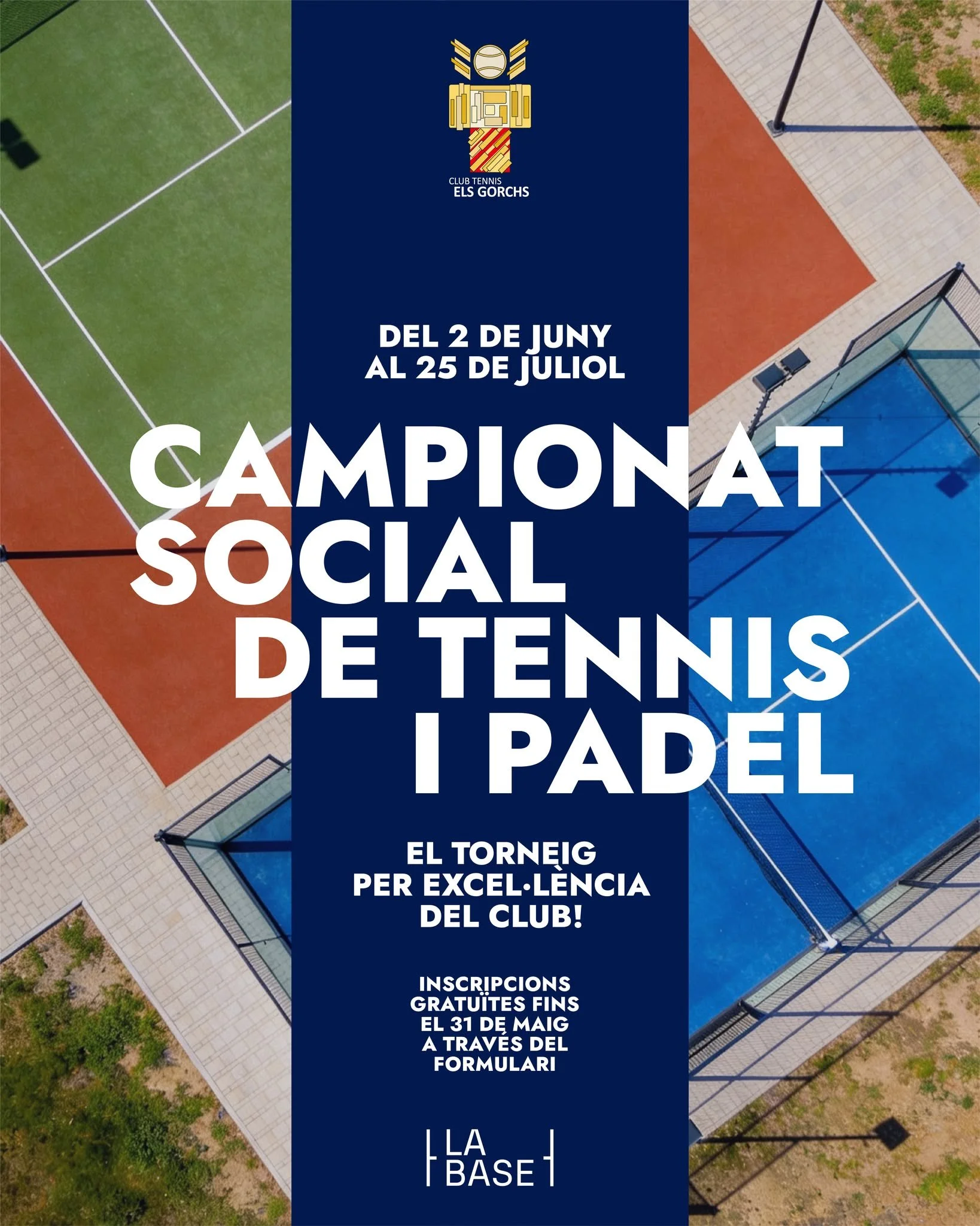 🎾🔥 JA EL TENIM AQU&Iacute;! 🔥🎾

El moment que tots est&agrave;veu esperant&hellip; arriba el Campionat Social de Tennis i P&agrave;del del Club! 💥

Prepara la pala, encorda b&eacute; la raqueta i viu uns dies plens d&rsquo;esport i competici&oac