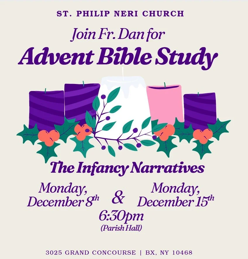 The Infancy Narratives Bible Study w/ Fr. Dan O’Reilly-Dec. 8th &amp; 15th