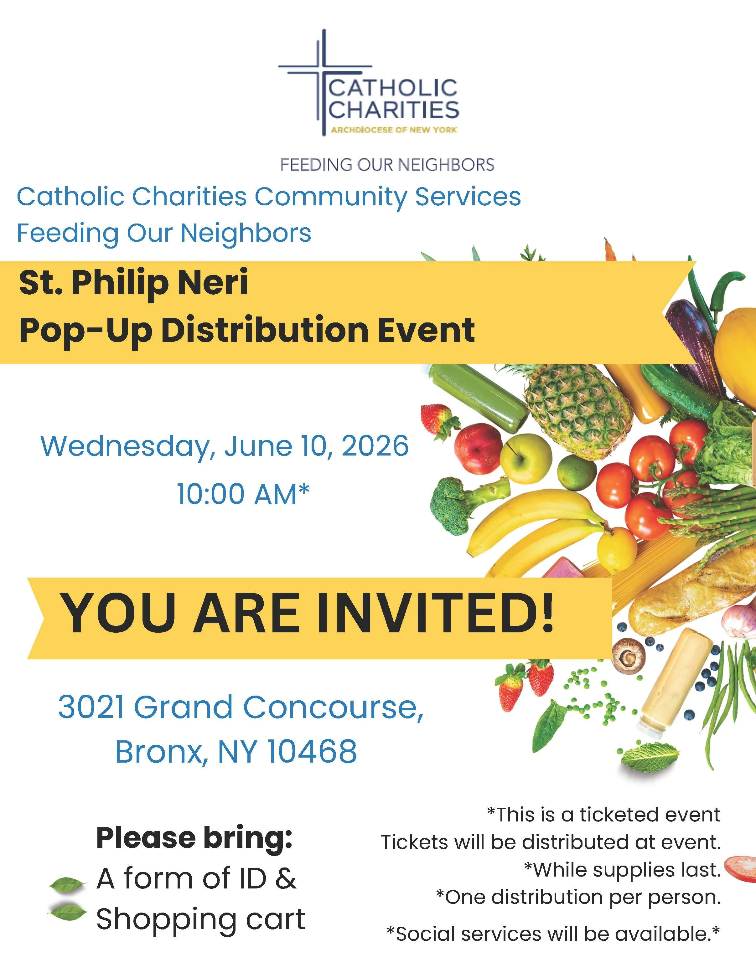 Pop Up Food Distribution