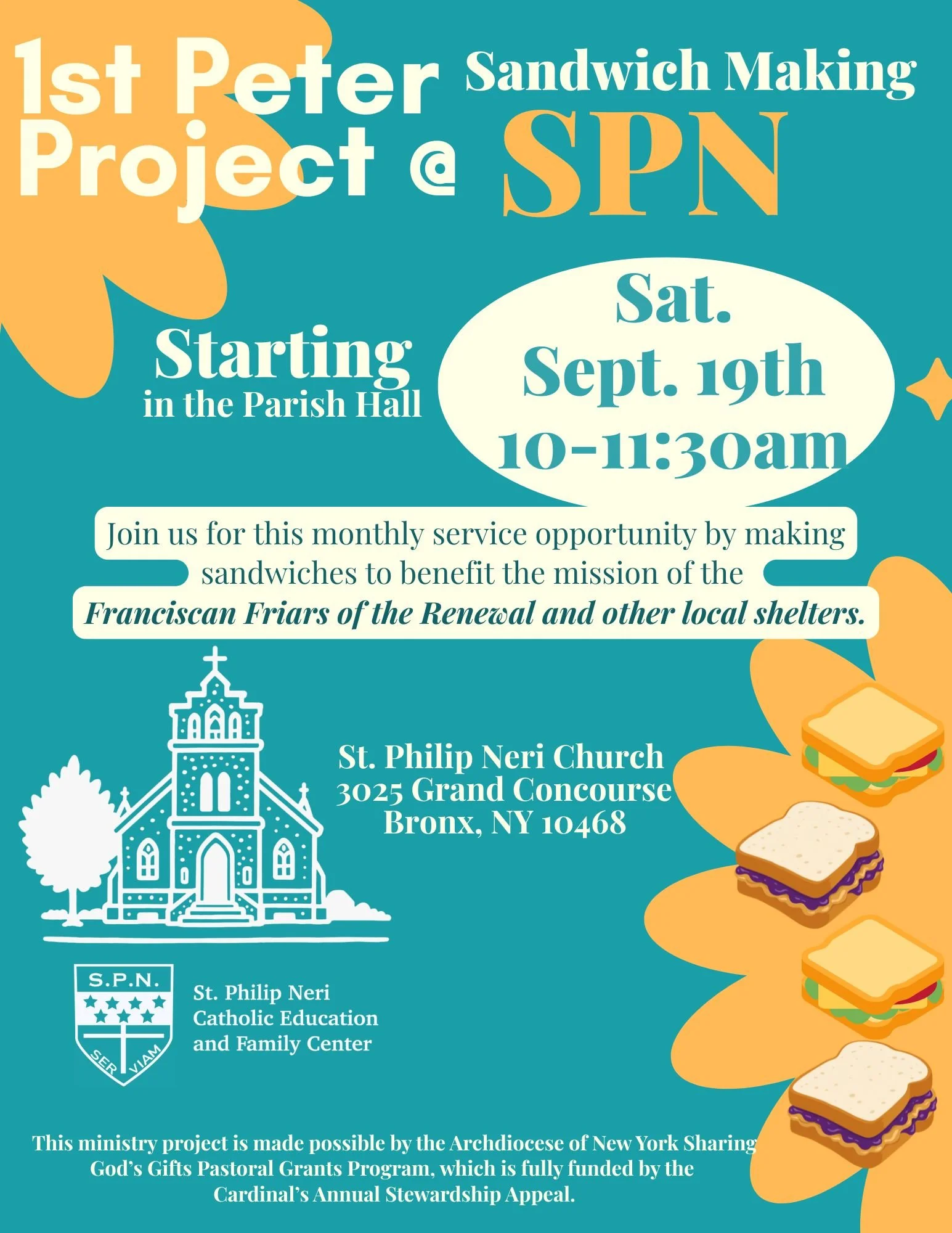 1st Peter Project: Sandwich Making 