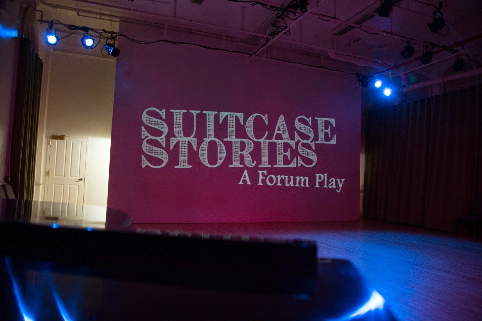 Suitcase Stories, a Forum Theatre play, pictured at the Grand Street Settlement, NYC