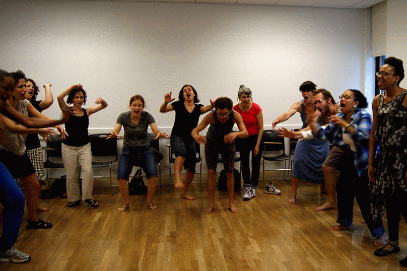 A Theatre of the Oppressed game in a GIF
