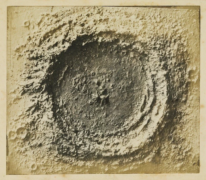 An early photograph of the moon by John Herschel, 1842.