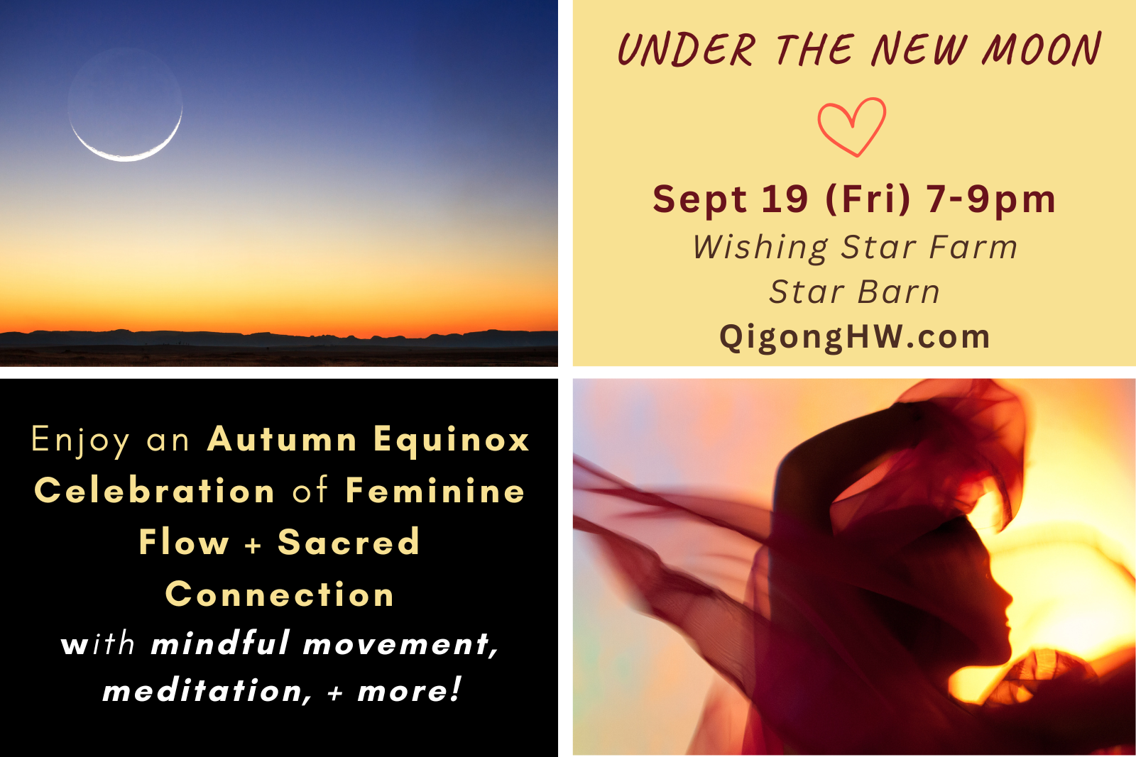 Under the New Moon: An Autumn Equinox Celebration of Feminine Flow and Sacred Connection