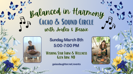 Balanced in Harmony: Cacao & Sound Circle in the Yurt