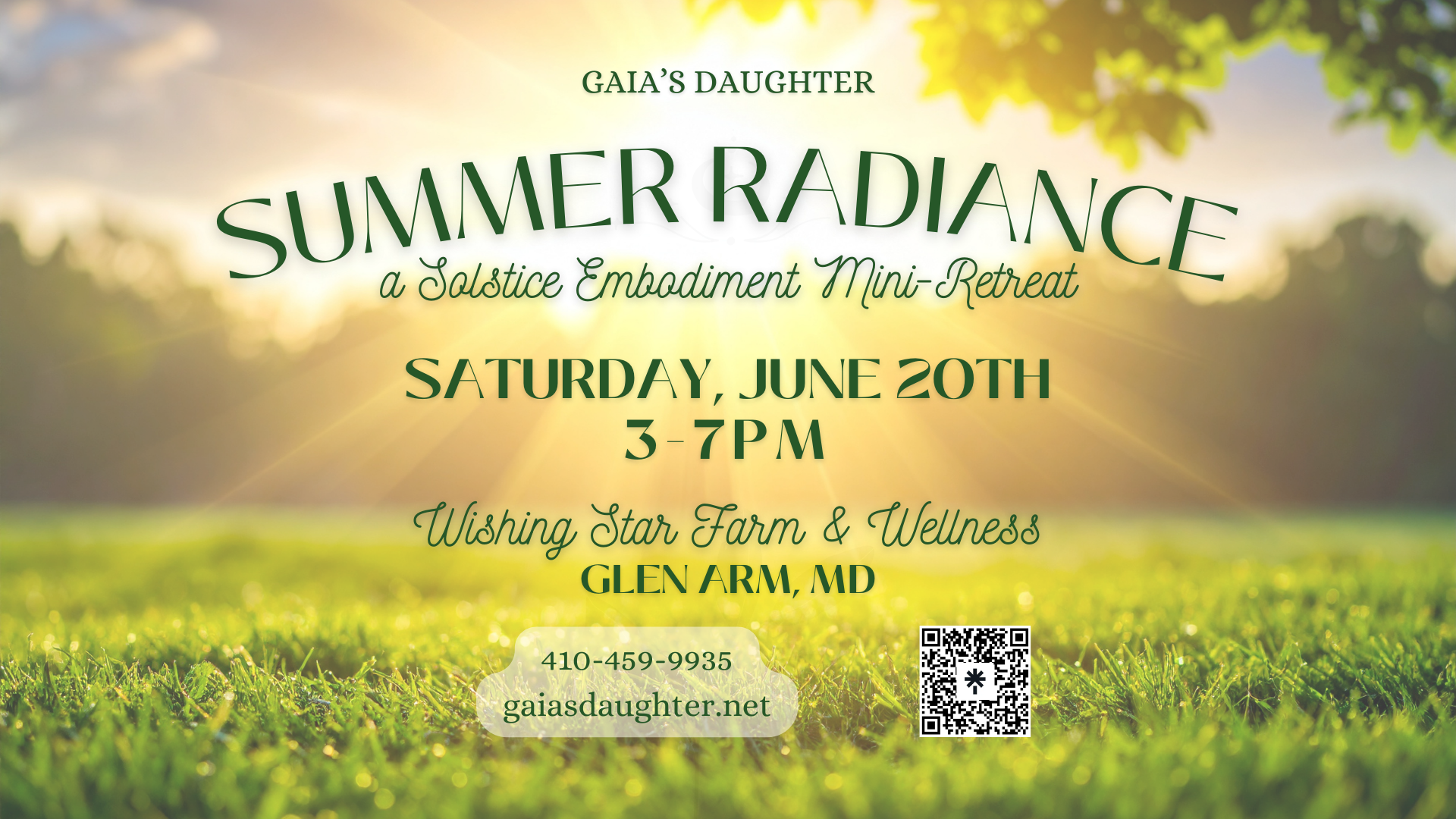 Summer Radiance: a Solstice Embodiment Mini-Retreat