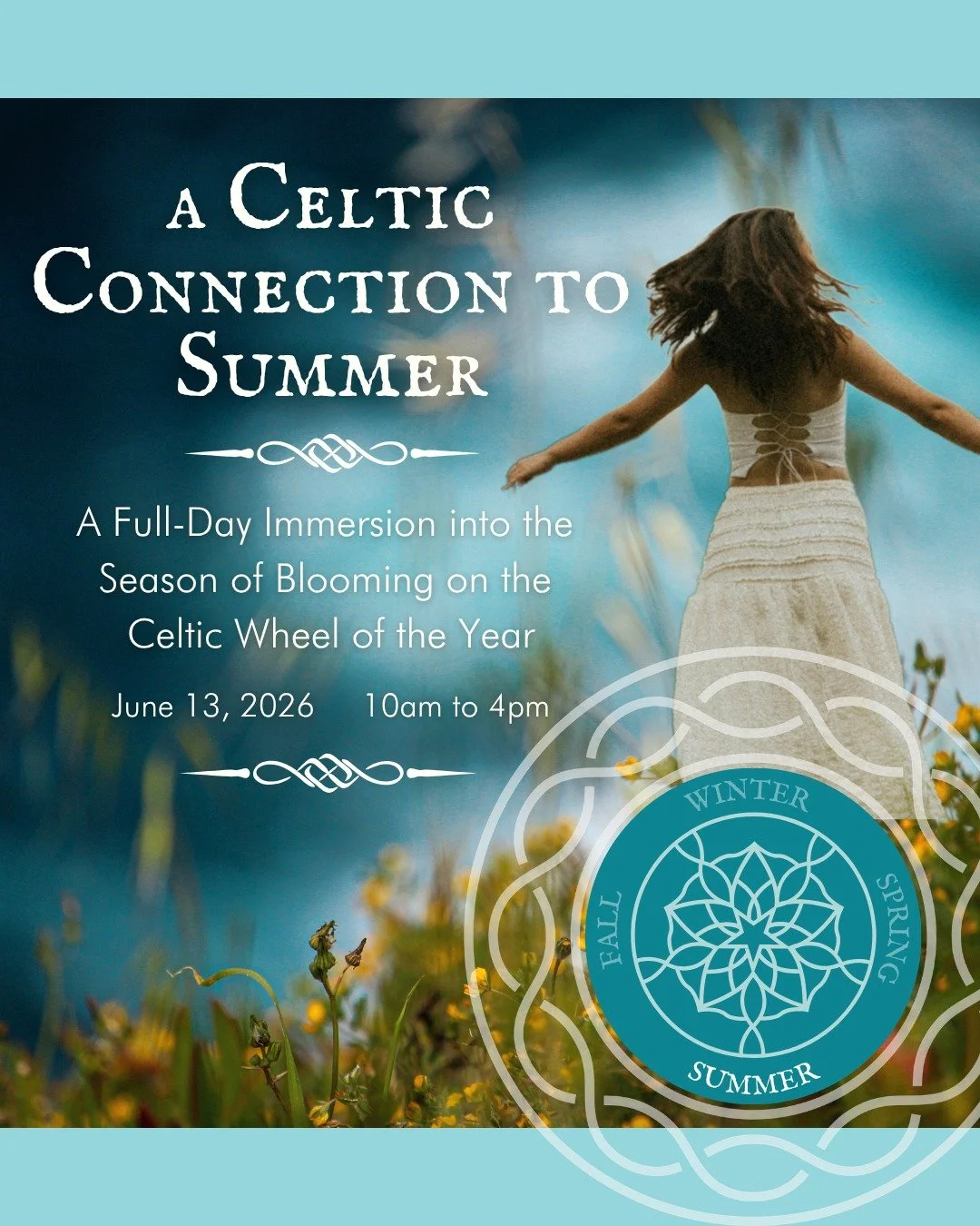 Summer is the season of blooming. ☀️🌸A time of creativity and creation&hellip; passion and play&hellip; blossoming and becoming.

On June 13, we invite you to join us at Wishing Star Farm for A Celtic Connection to Summer&mdash;a one-day retreat ins