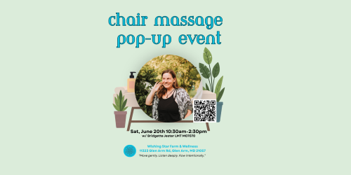 Chair Massage Pop-Up Event