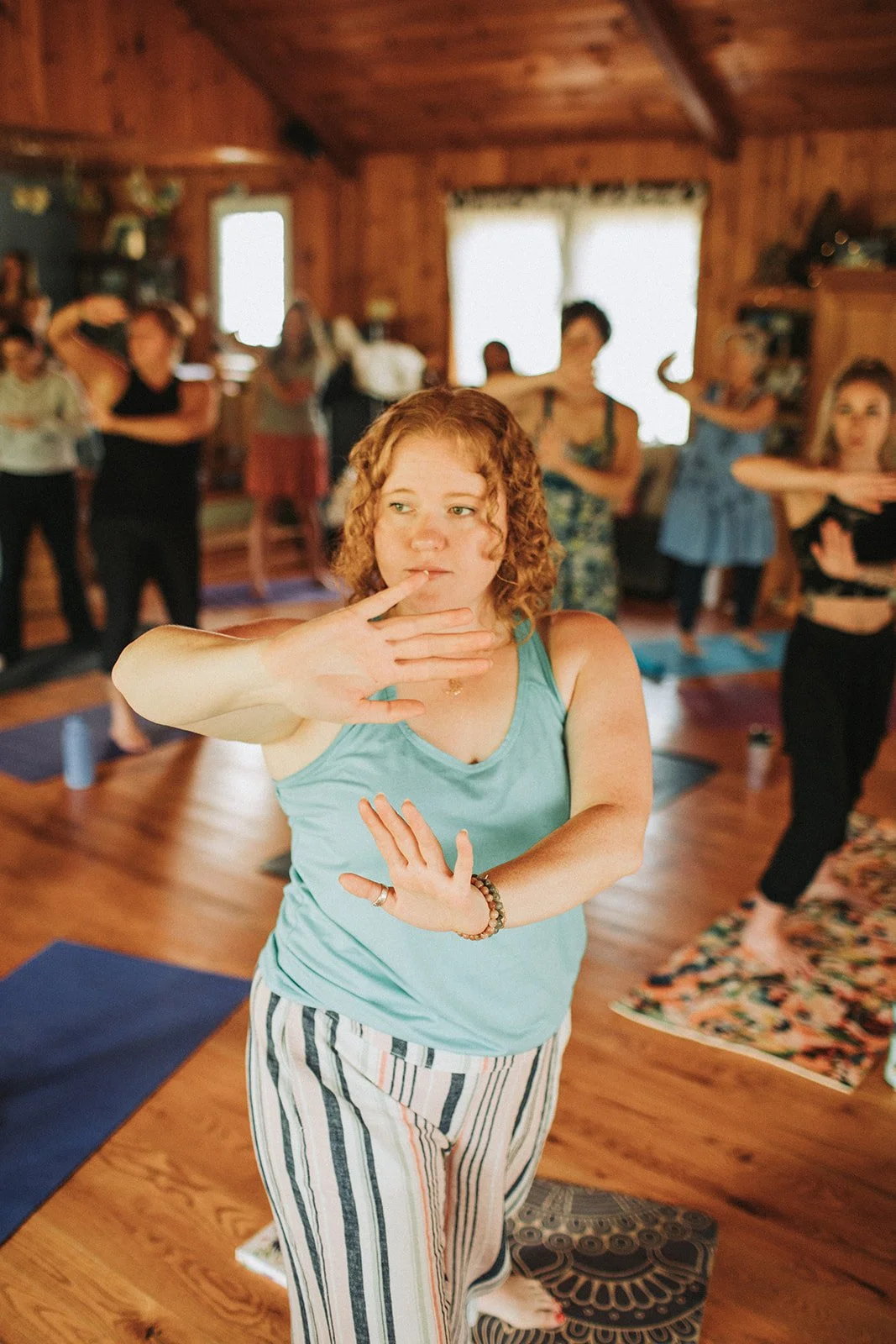 Qigong session during Fireflies Retreat