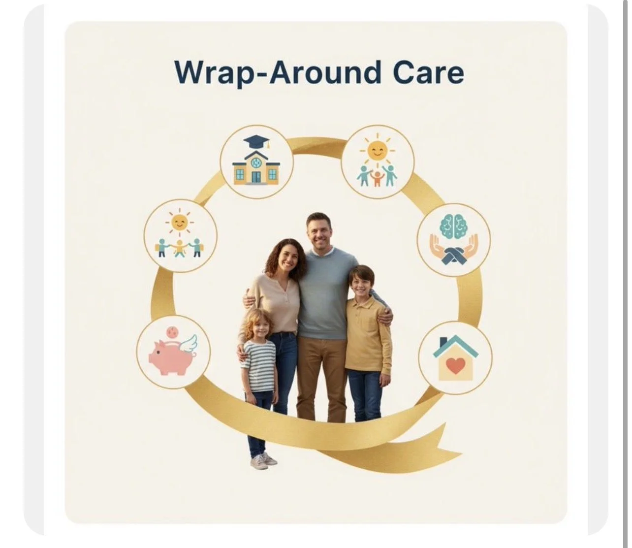 Wraparound Care. Registered Social Workers. Here for your family now. Family Support. GTA Family Therapy